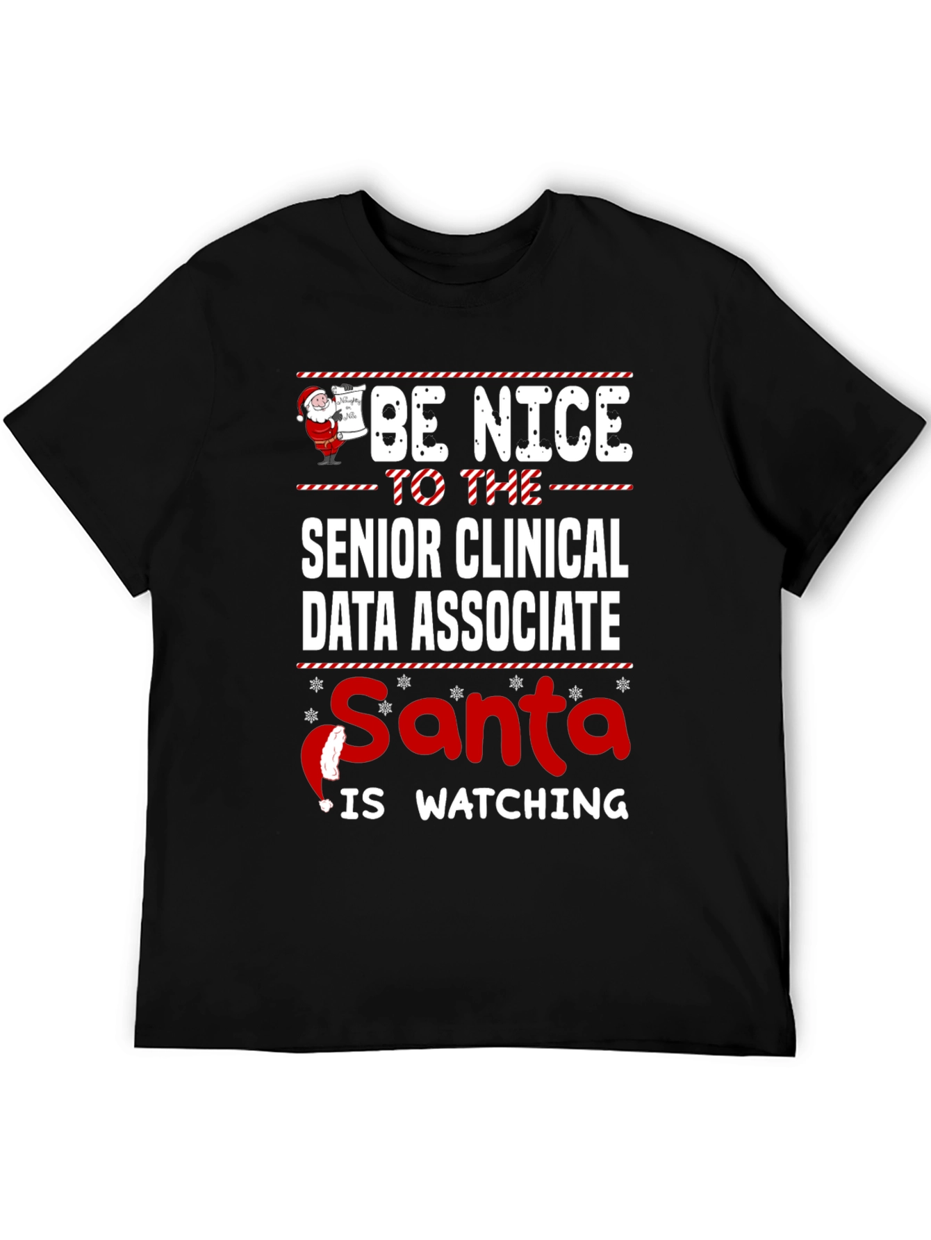 Senior Clinical Data Associate Santa Christmas T-Shirt
