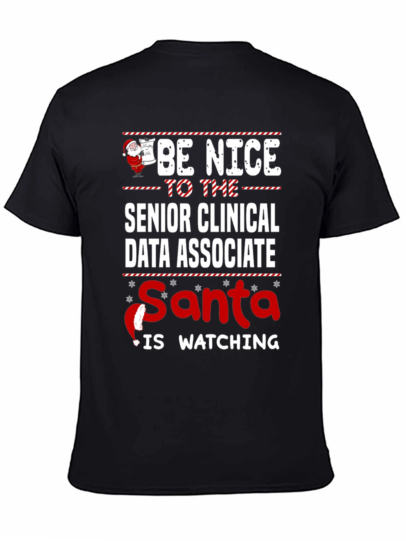 Senior Clinical Data Associate Santa Christmas T-Shirt