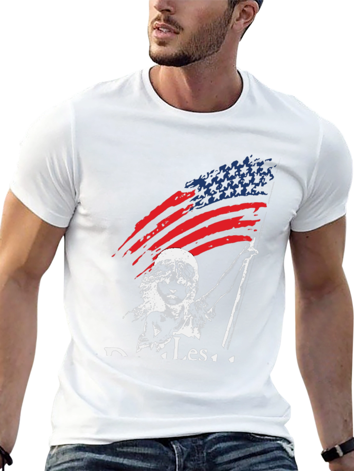Distressed American Flag T-Shirt