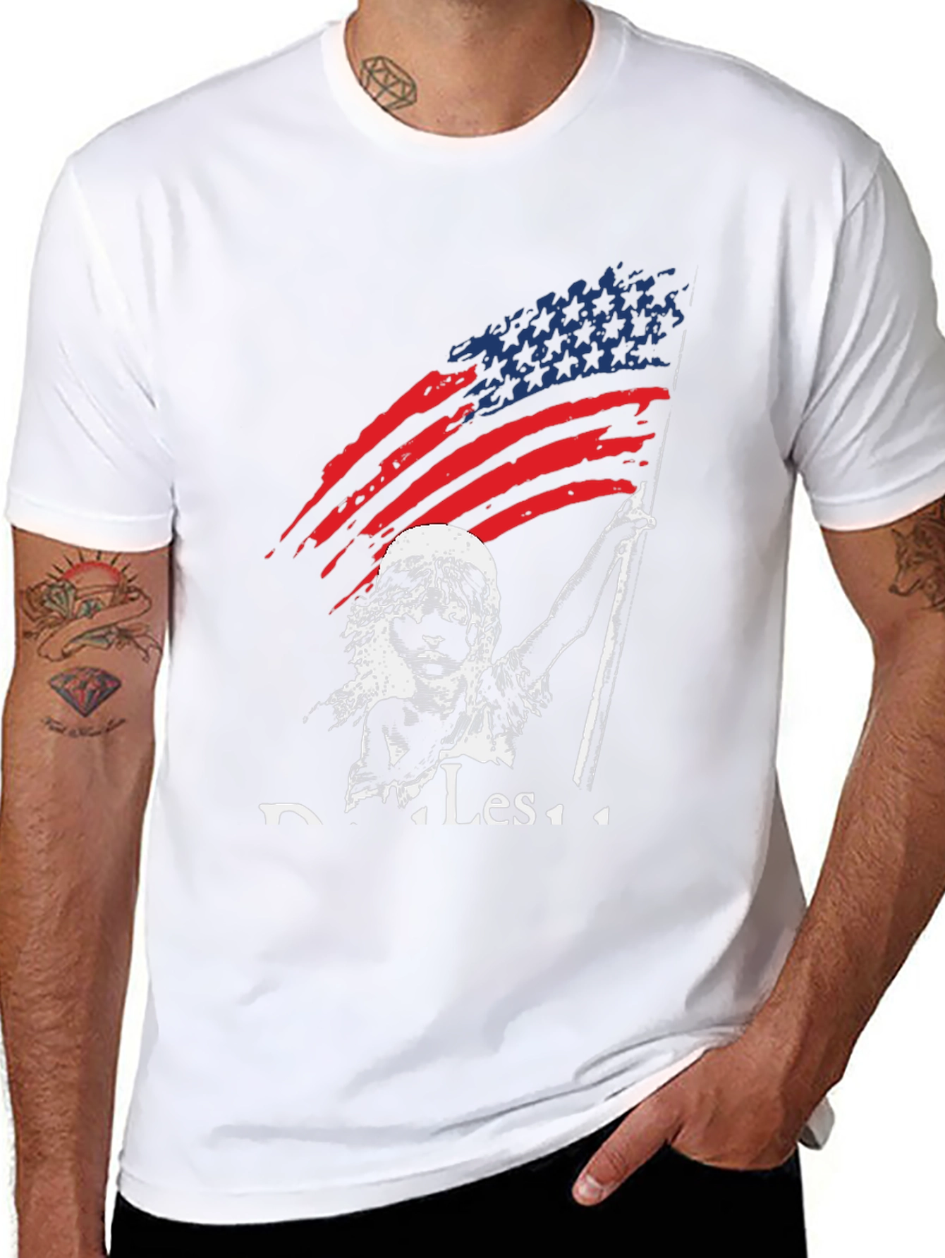 Distressed American Flag T-Shirt
