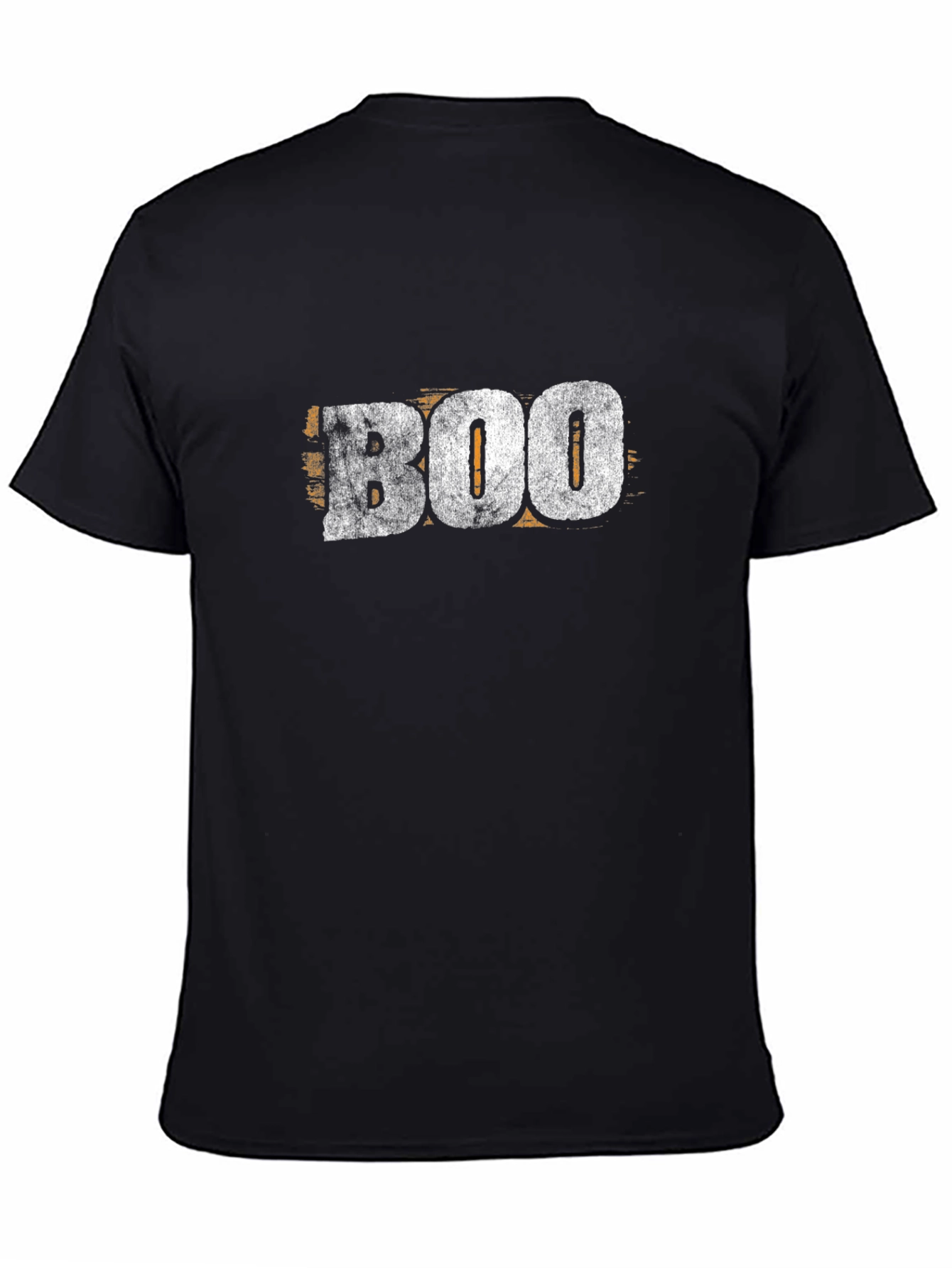 Distressed BOO Graphic Black T-Shirt