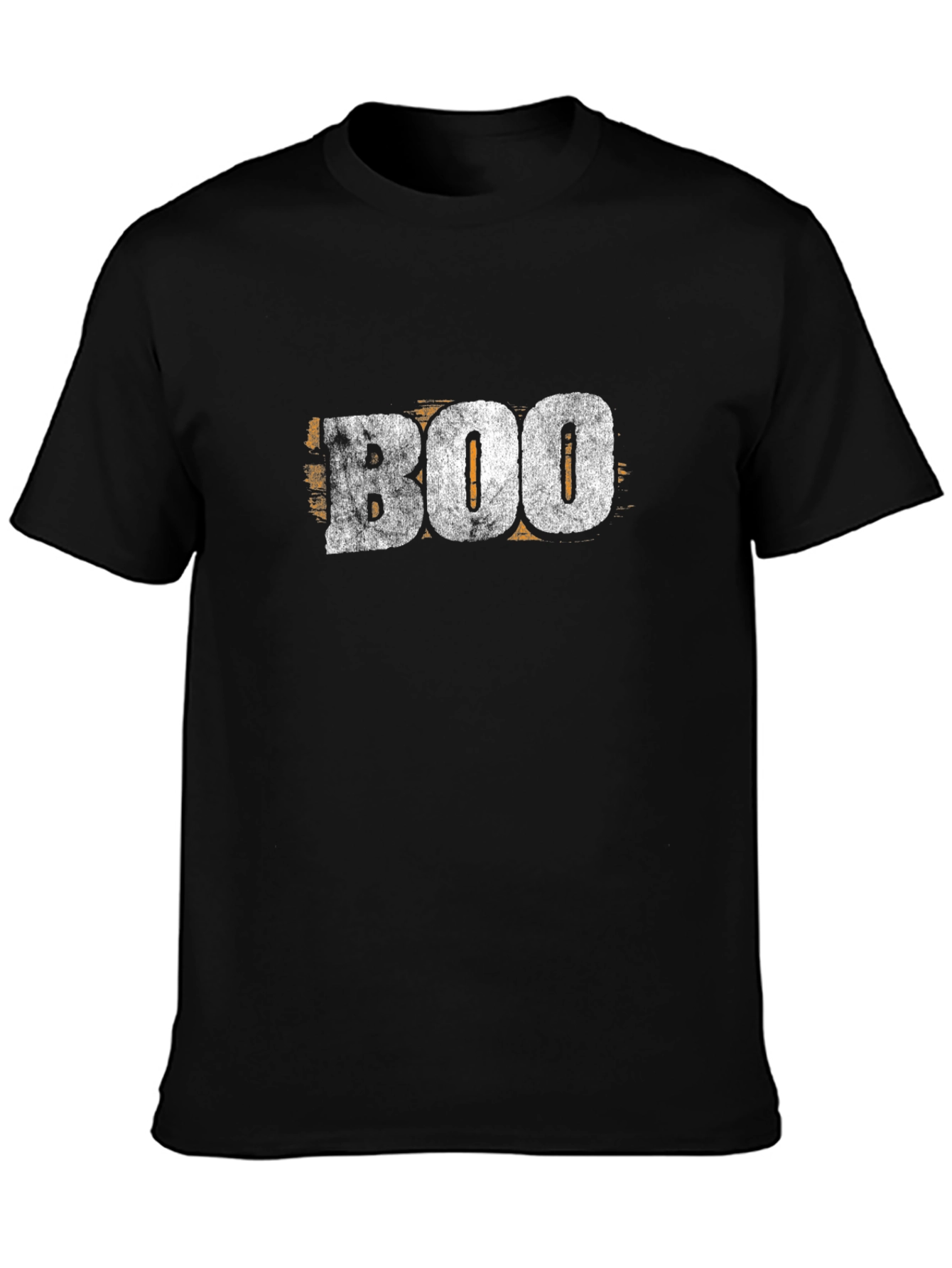Distressed BOO Graphic Black T-Shirt