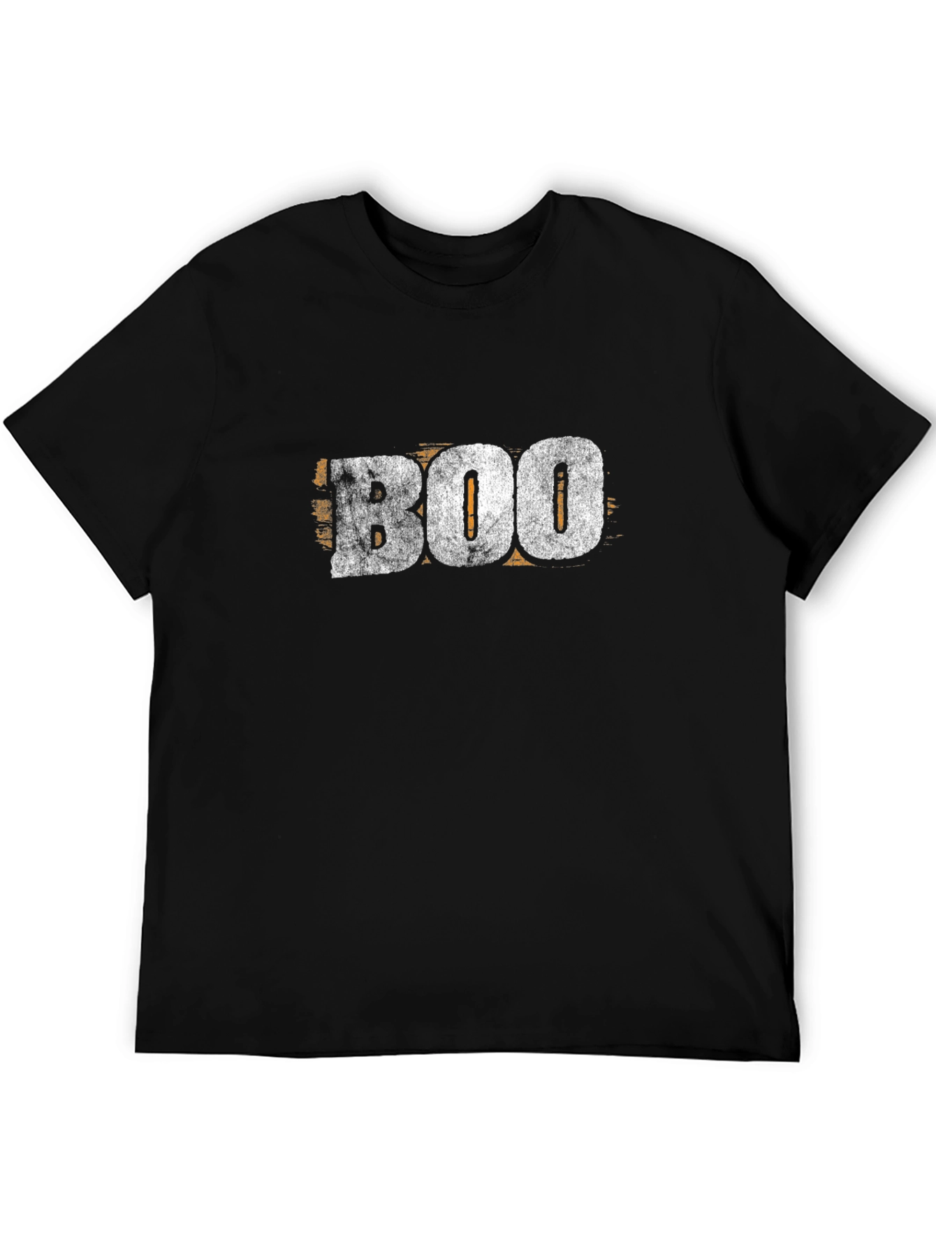 Distressed BOO Graphic Black T-Shirt