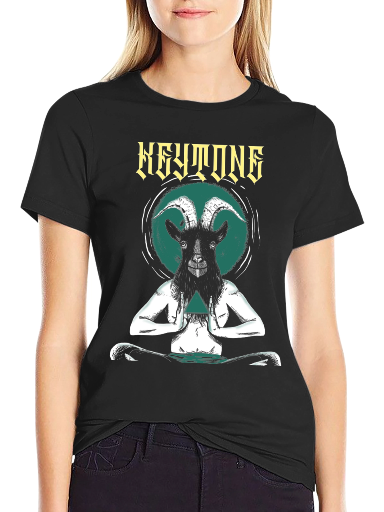 Keystone Goat Meditation Graphic Tee - Black