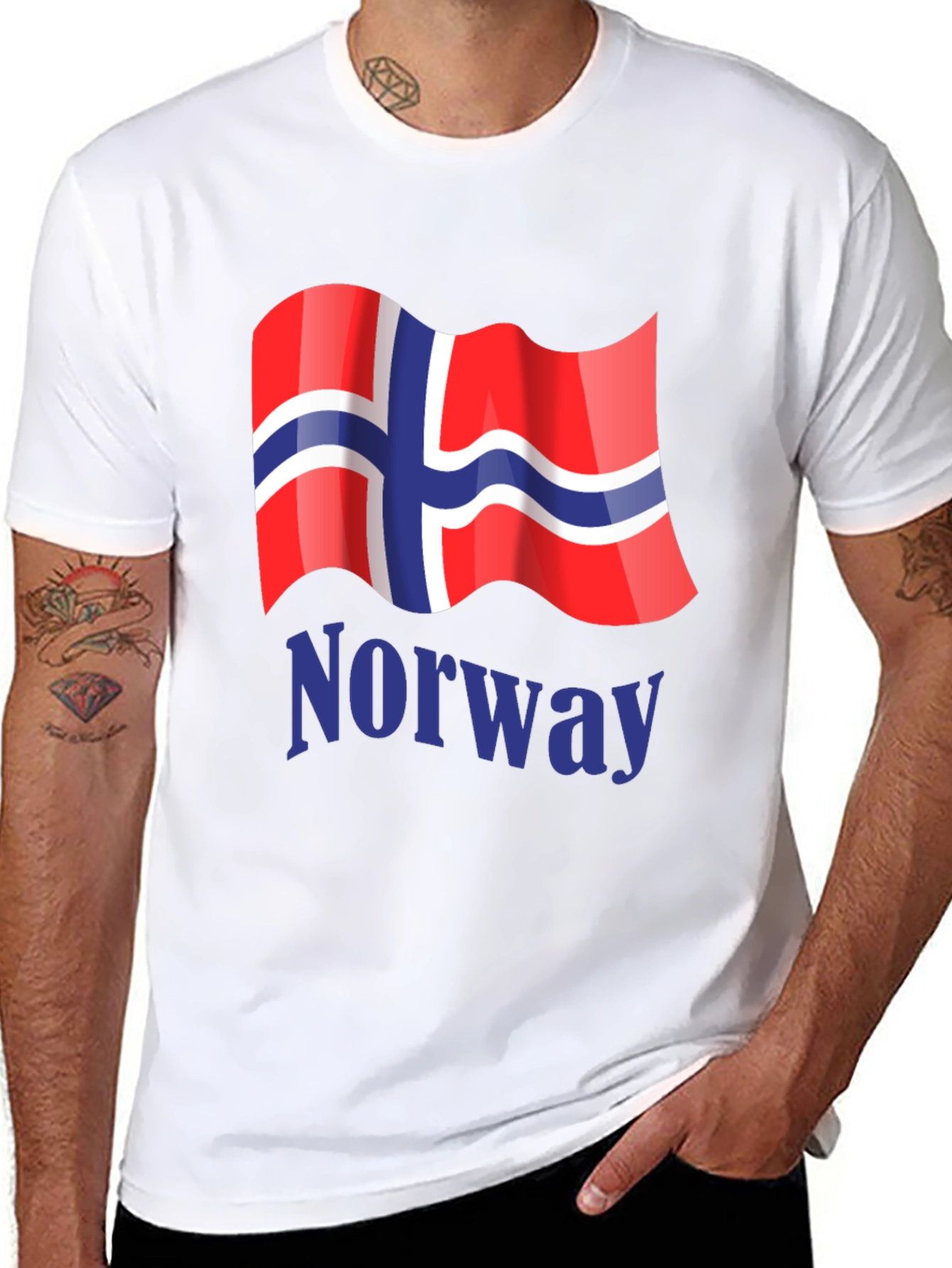 Norway Flag Graphic T-Shirt