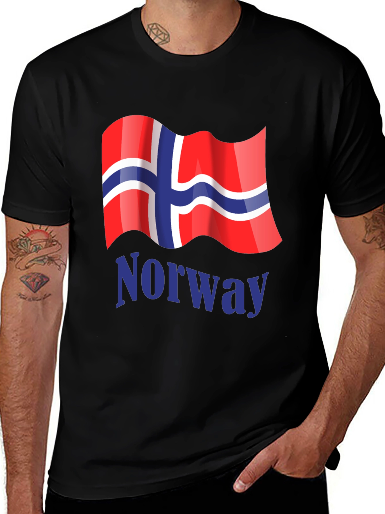 Norway Flag Graphic T-Shirt