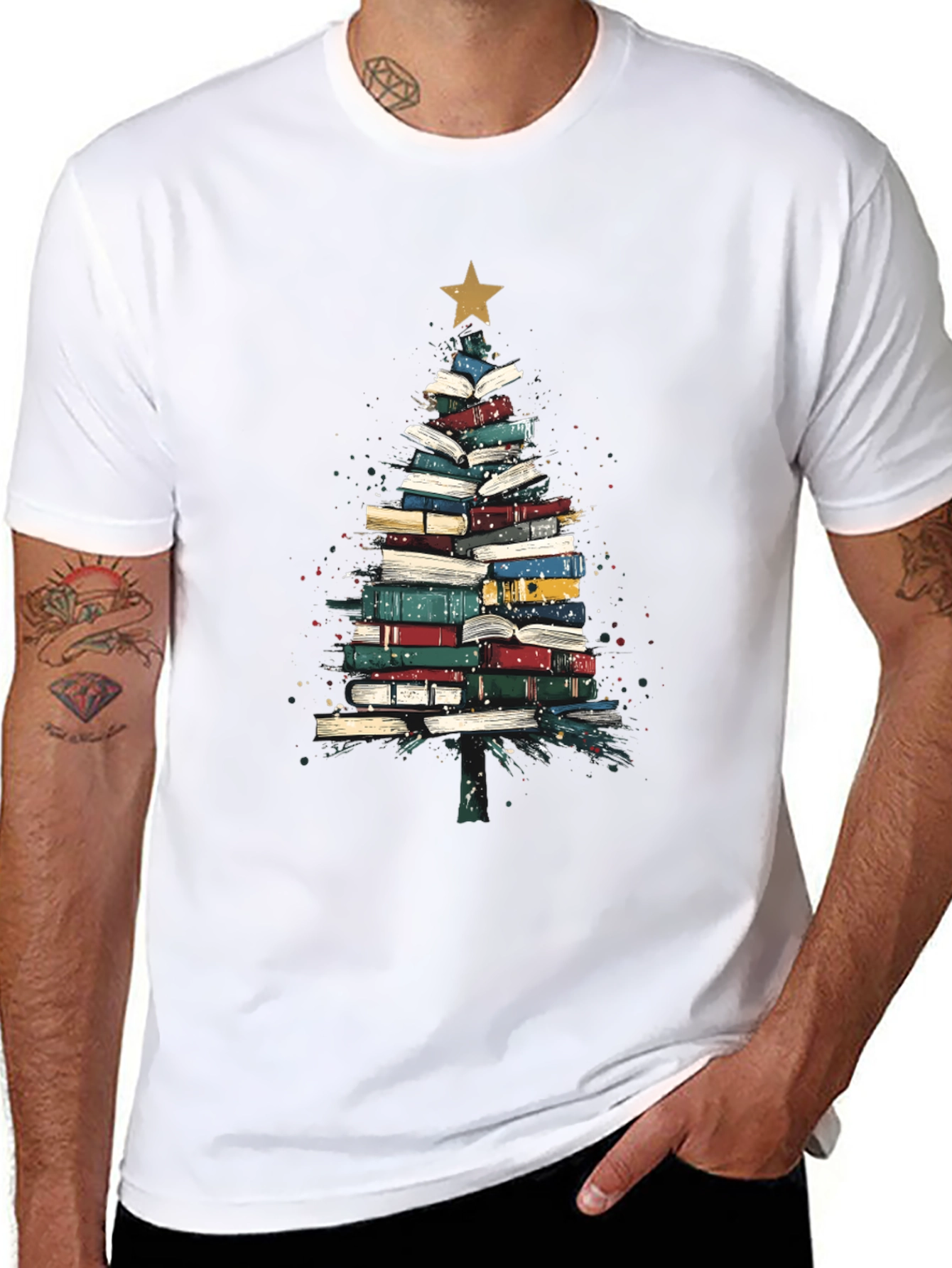 Book Tree T-Shirt - Festive Reader Apparel