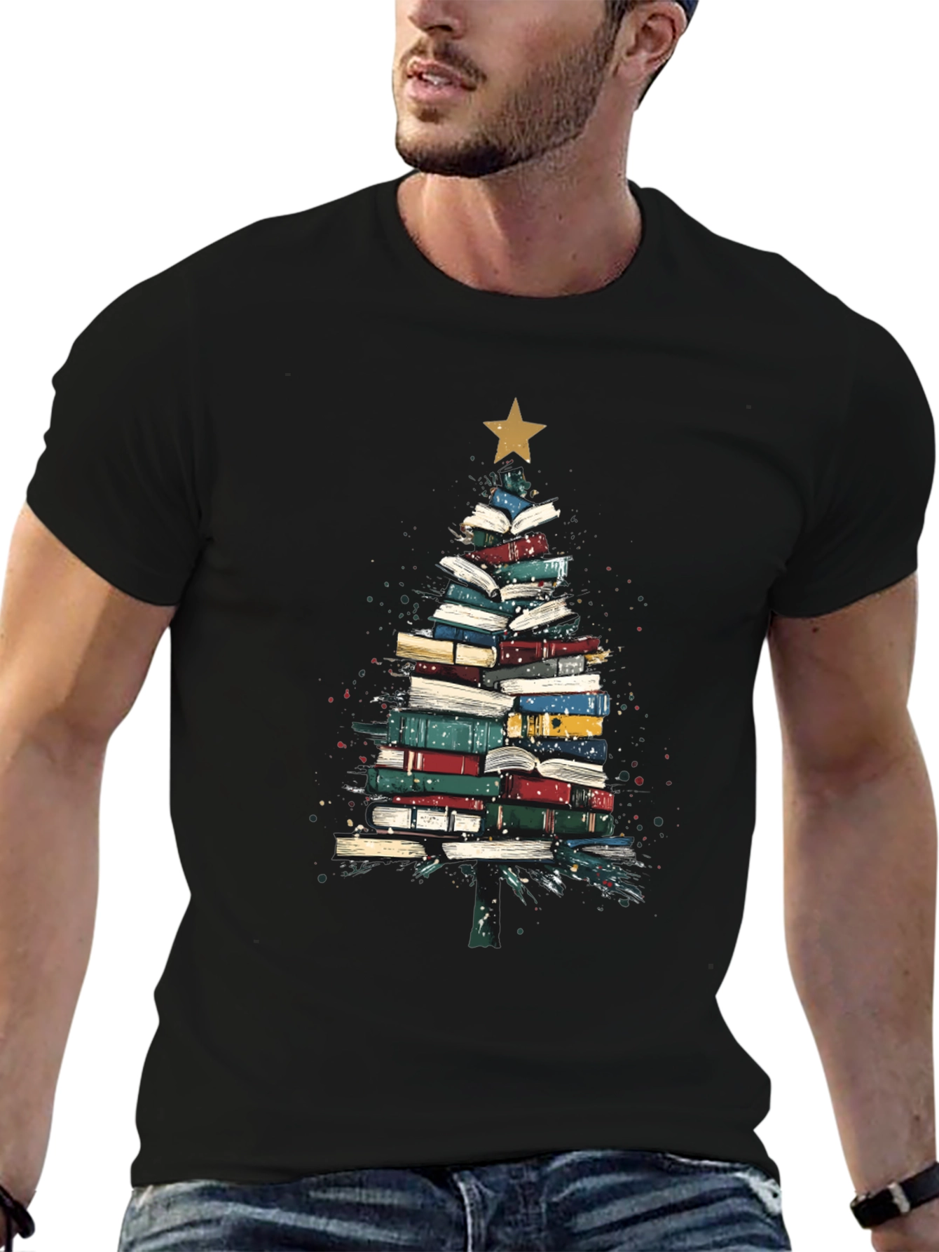 Book Tree T-Shirt - Festive Reader Apparel