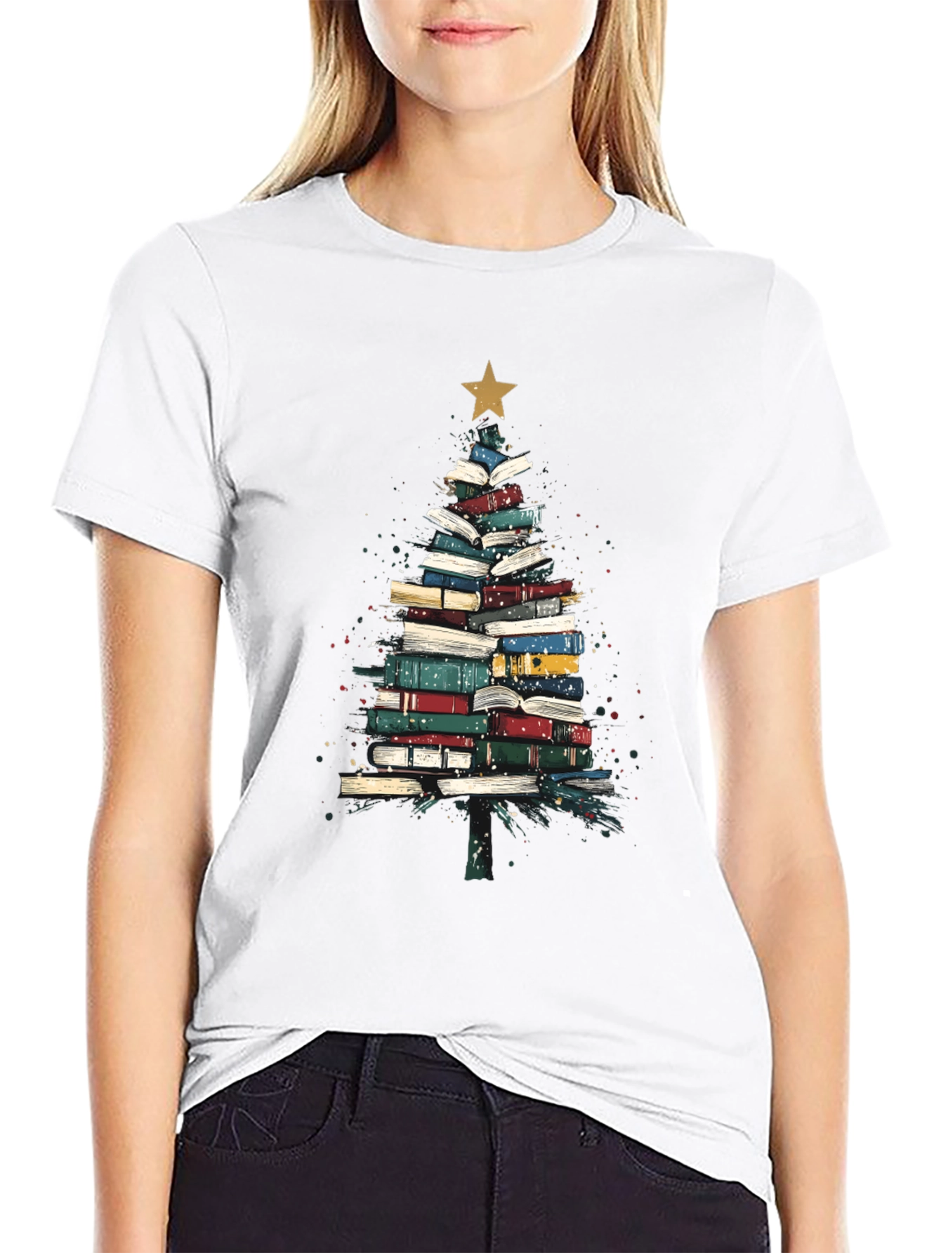 Book Tree T-Shirt - Festive Reader Apparel