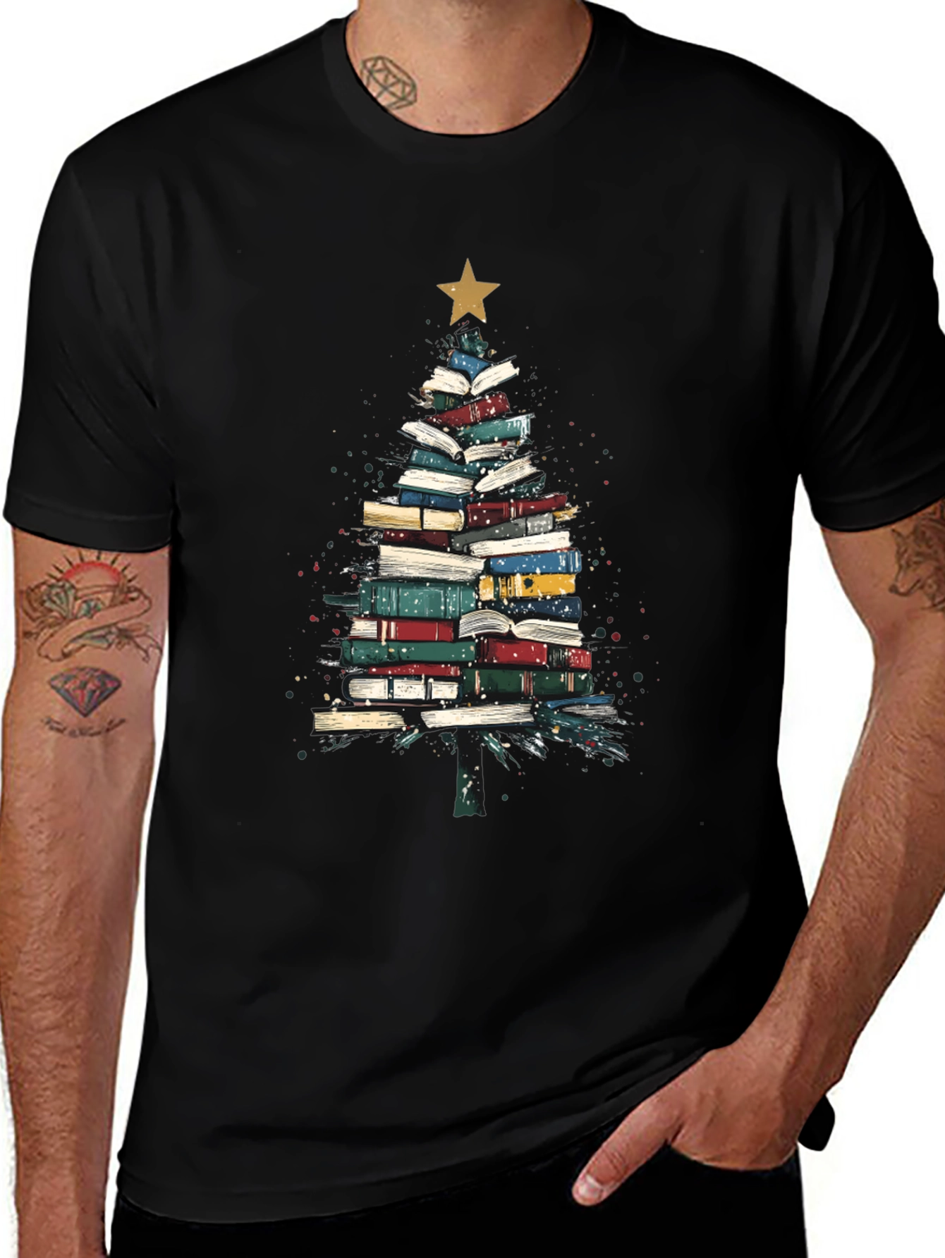 Book Tree T-Shirt - Festive Reader Apparel
