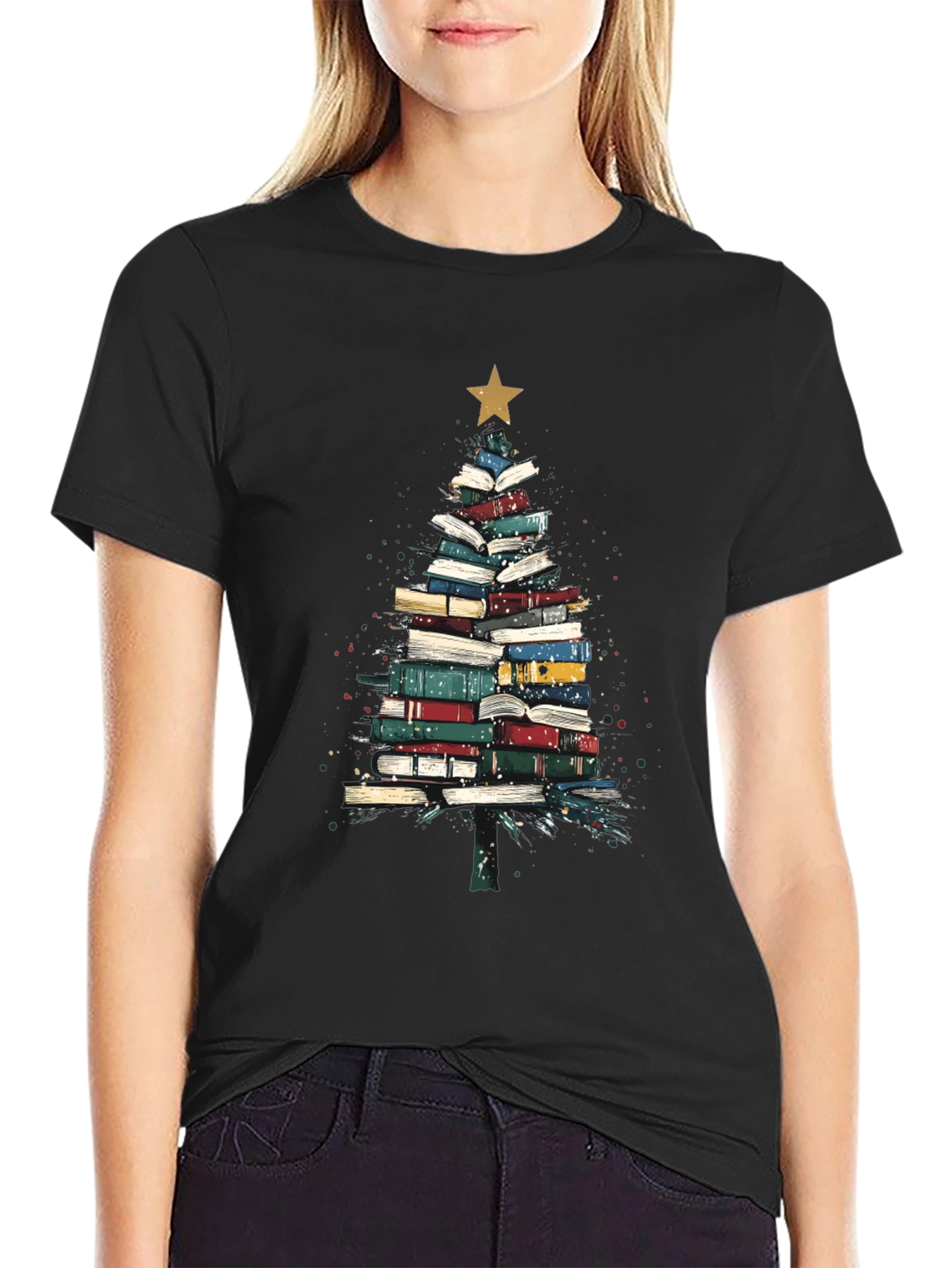 Book Tree T-Shirt - Festive Reader Apparel