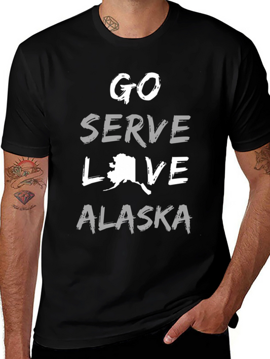 Go Serve Love Alaska T-Shirt Black