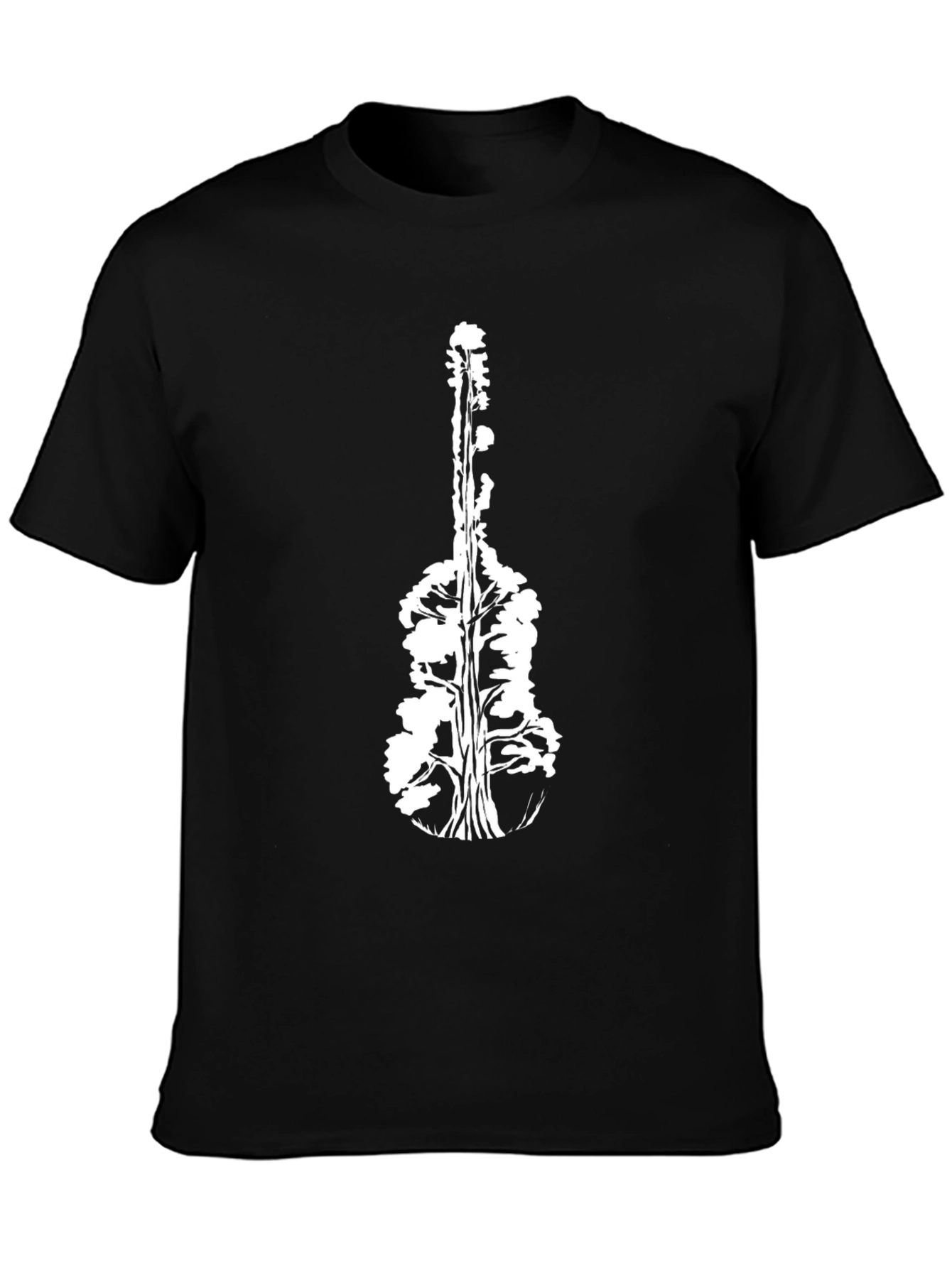 Guitar Tree Black T-Shirt - Nature Music Tee