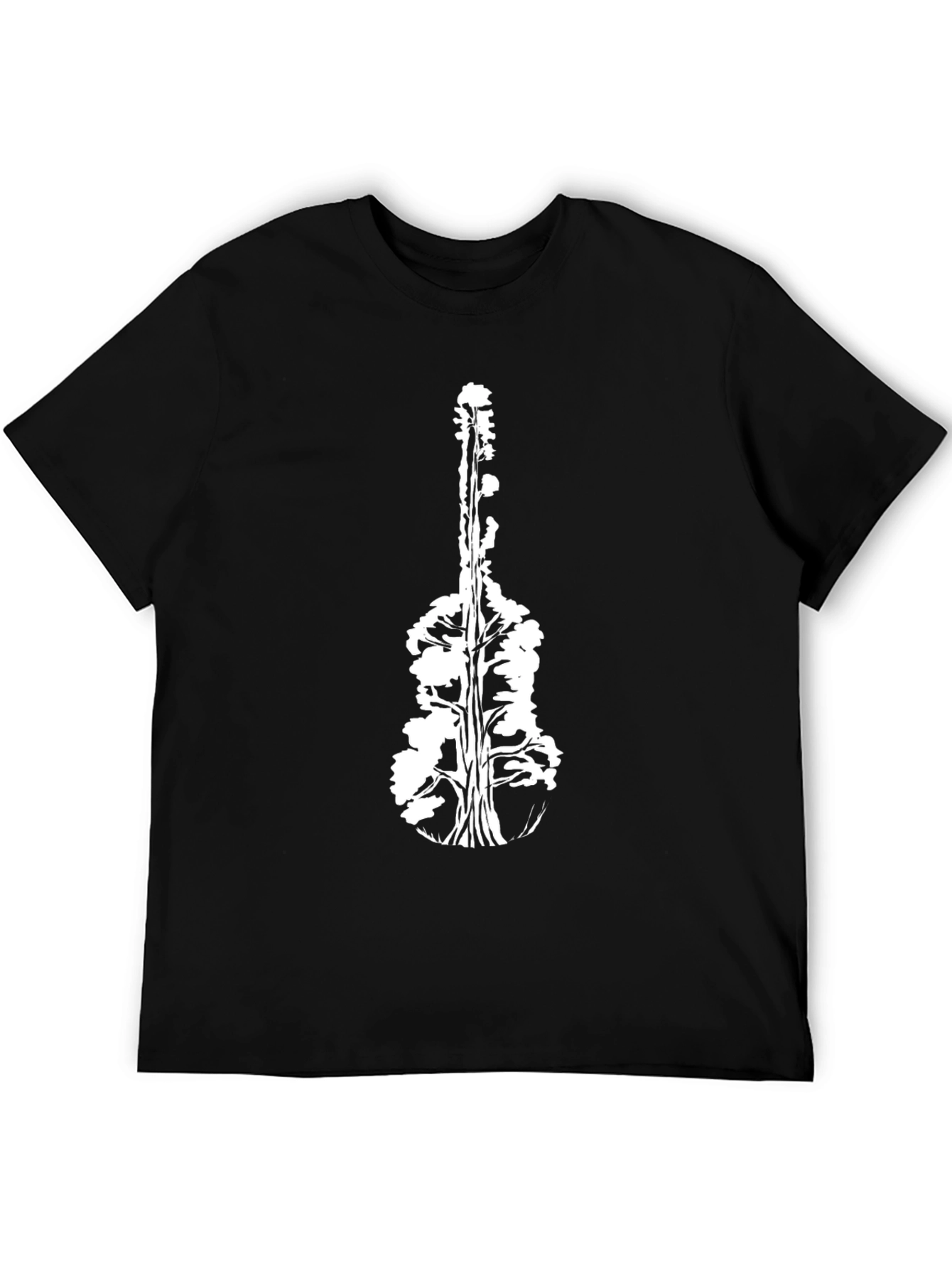Guitar Tree Black T-Shirt - Nature Music Tee