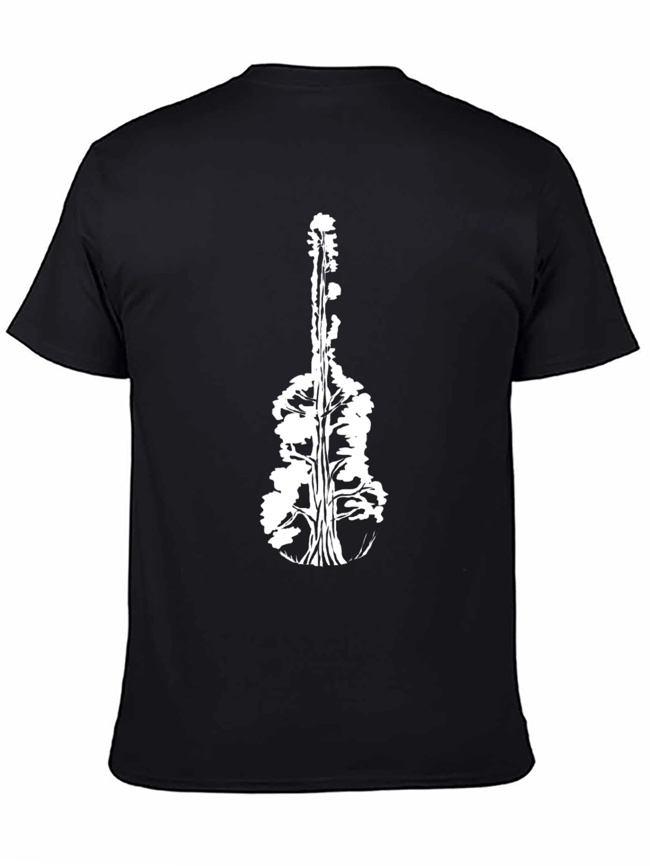 Guitar Tree Black T-Shirt - Nature Music Tee