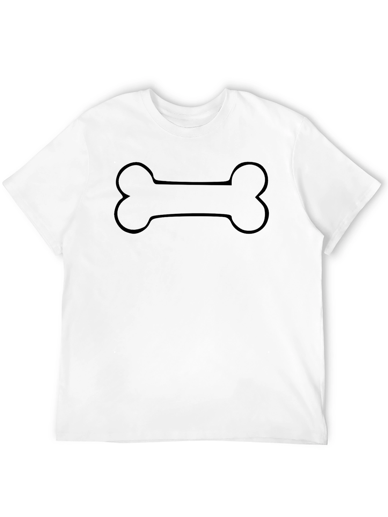 Dog Bone Graphic T-Shirt - Classic Black Tee