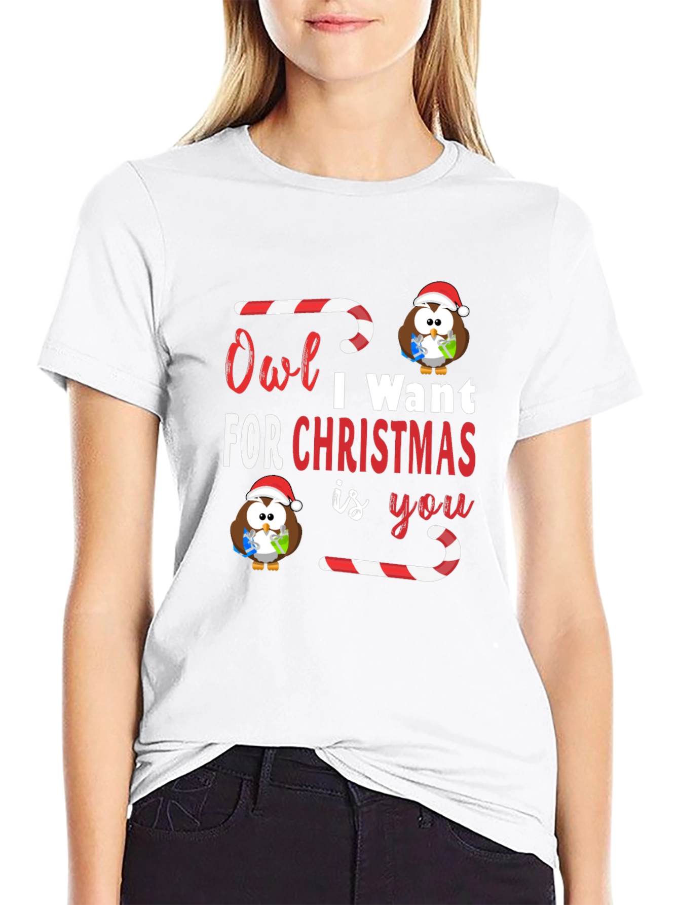 Owl I Want For Christmas T-Shirt
