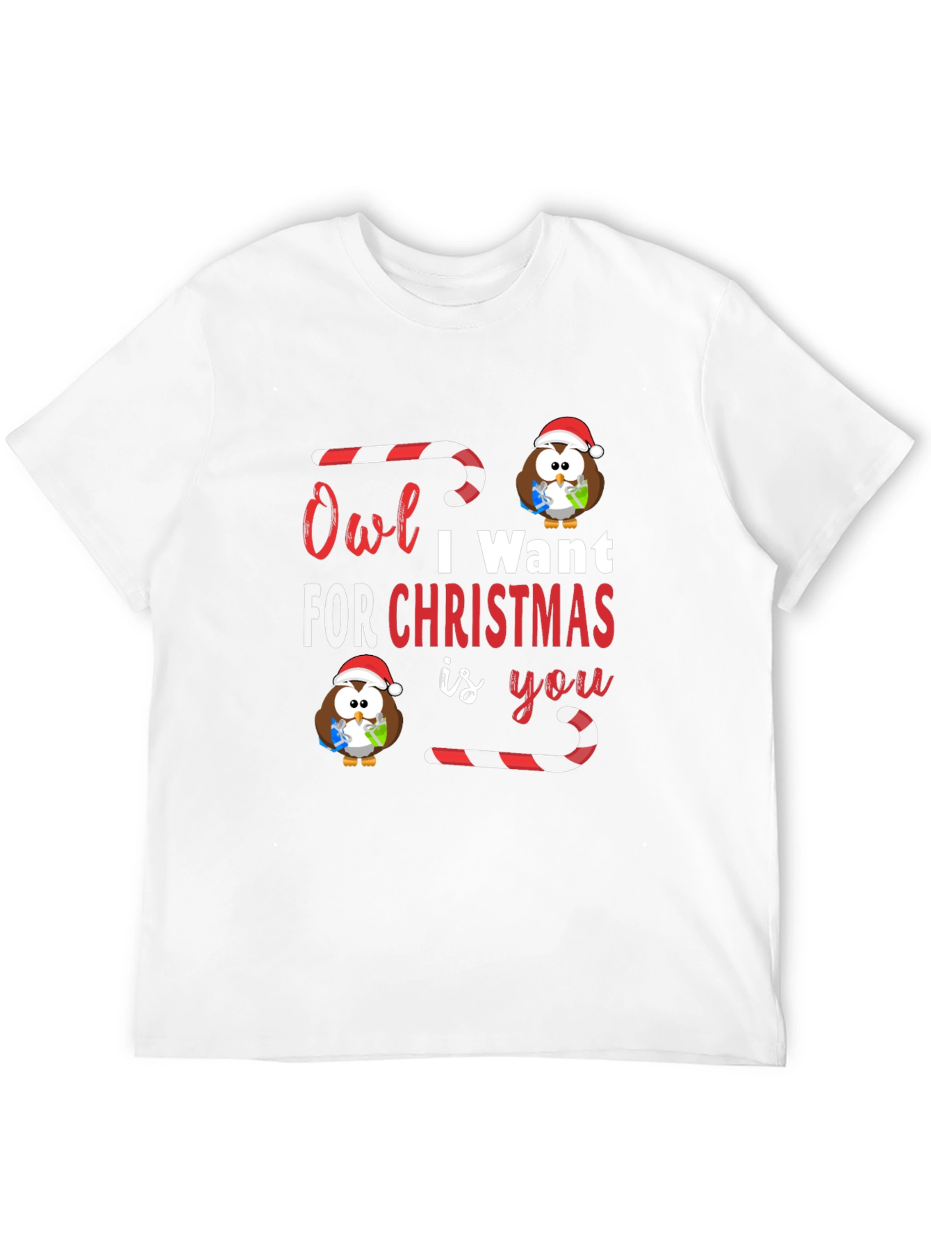 Owl I Want For Christmas T-Shirt