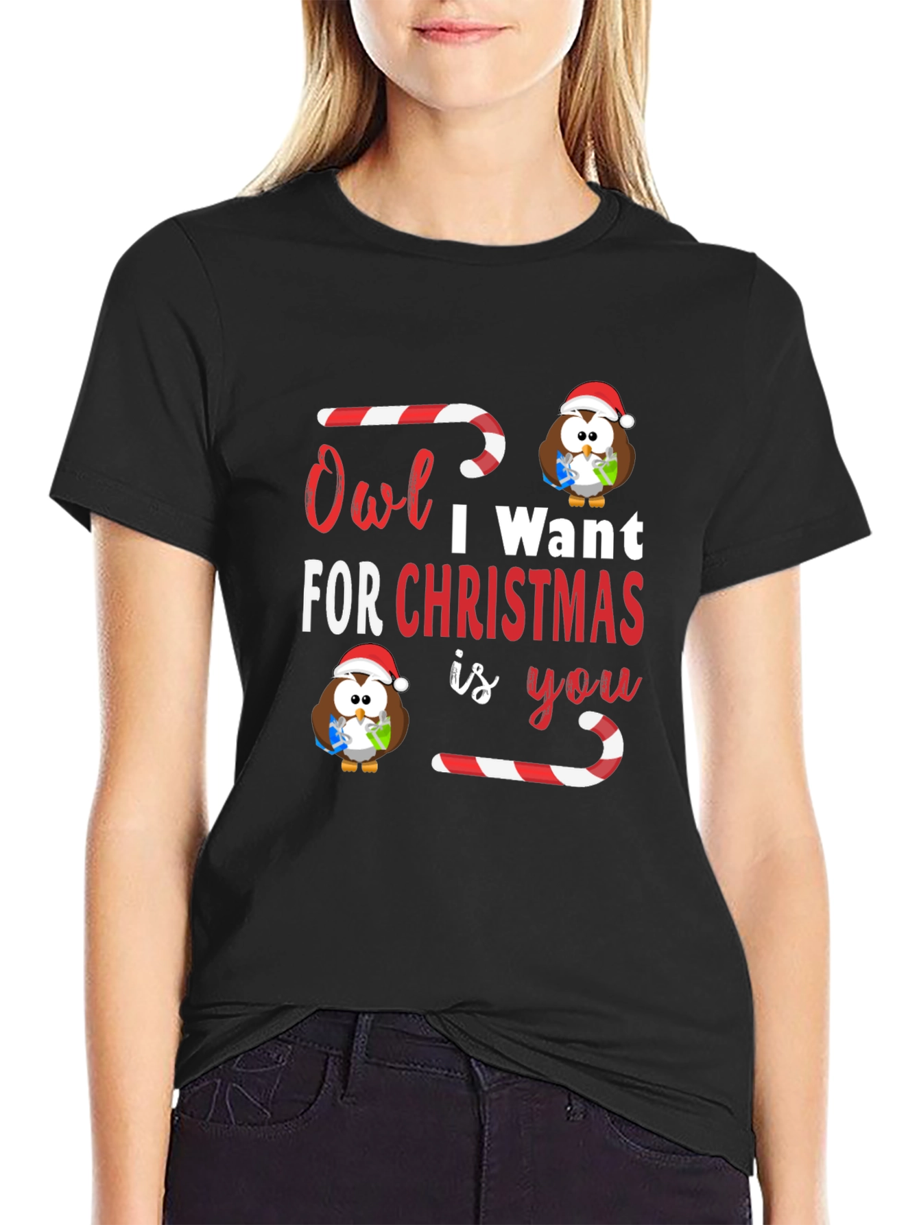 Owl I Want For Christmas T-Shirt