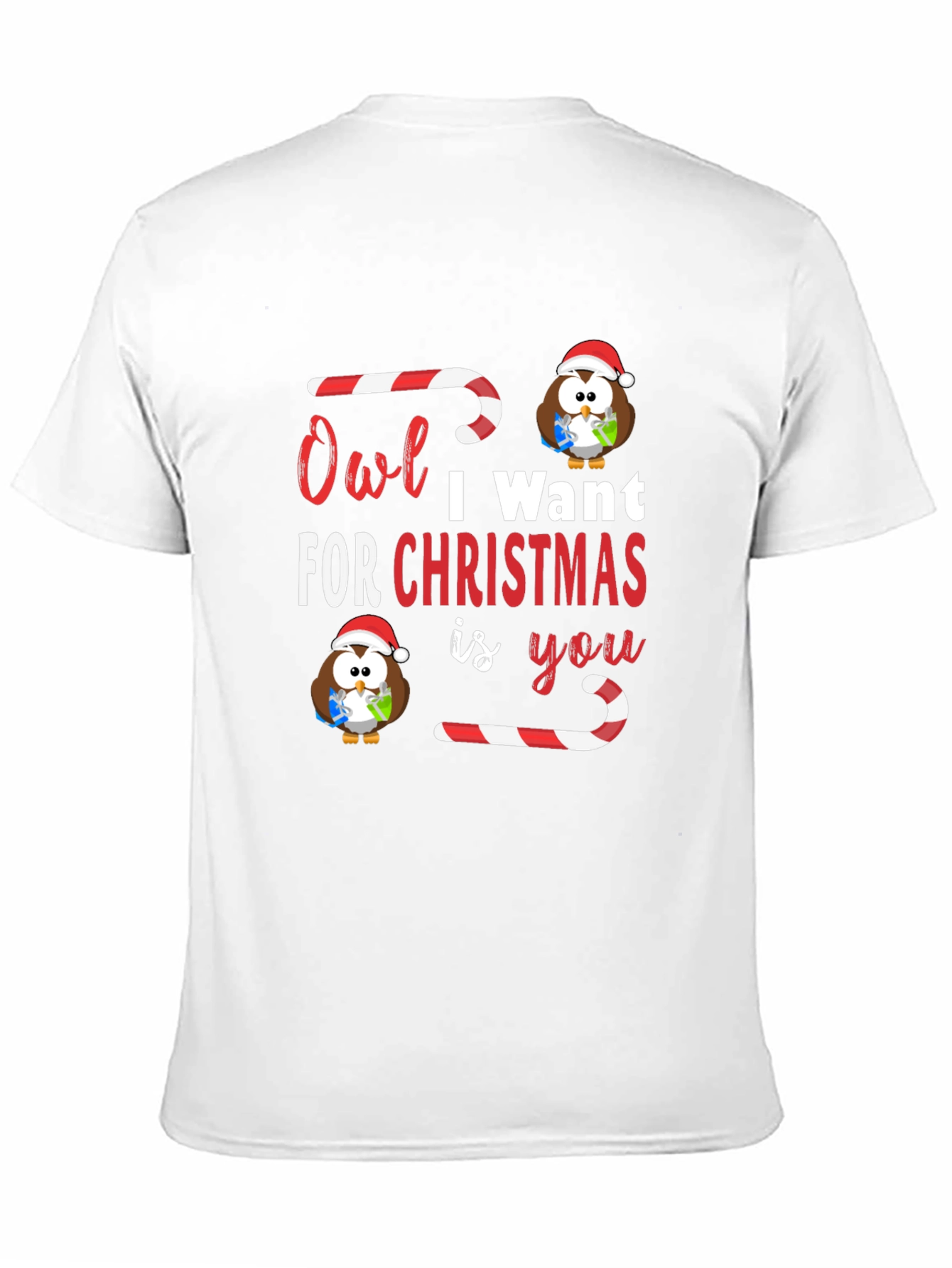 Owl I Want For Christmas T-Shirt