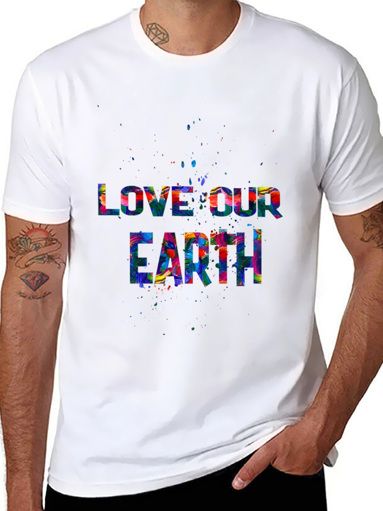 Love Our Earth Graphic Tee - Black