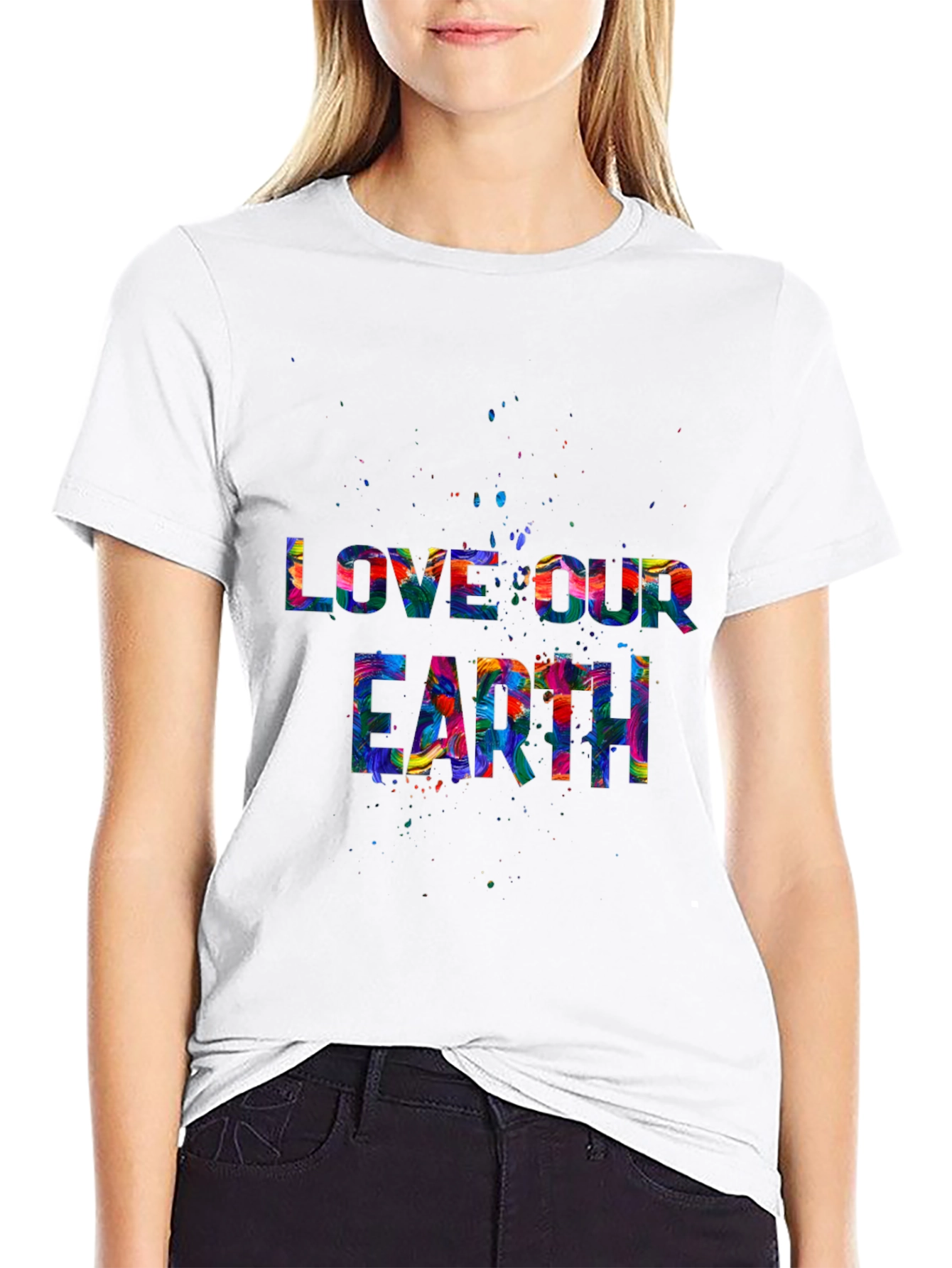Love Our Earth Graphic Tee - Black