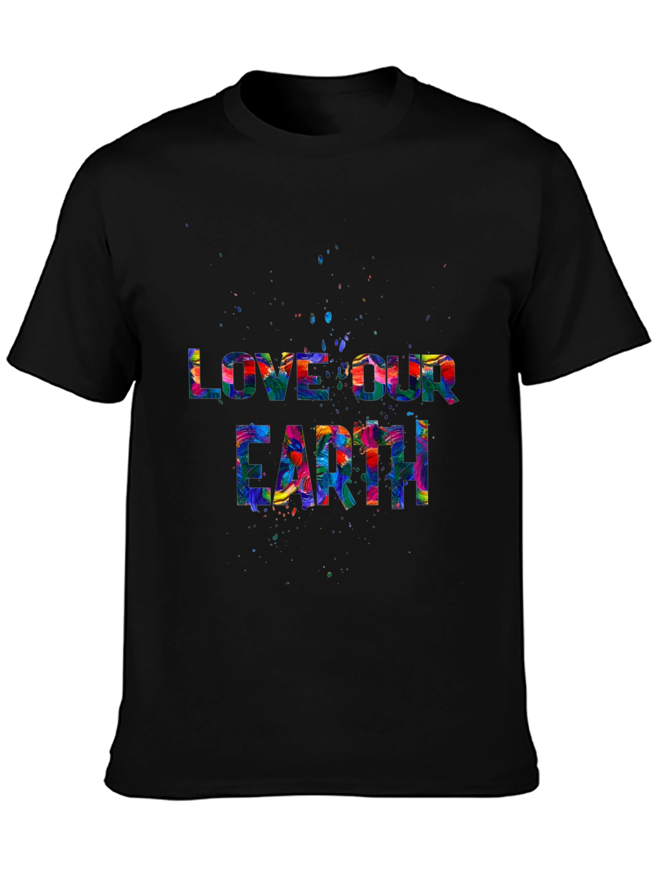 Love Our Earth Graphic Tee - Black