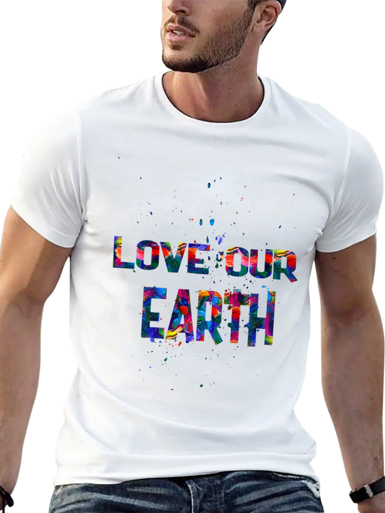 Love Our Earth Graphic Tee - Black