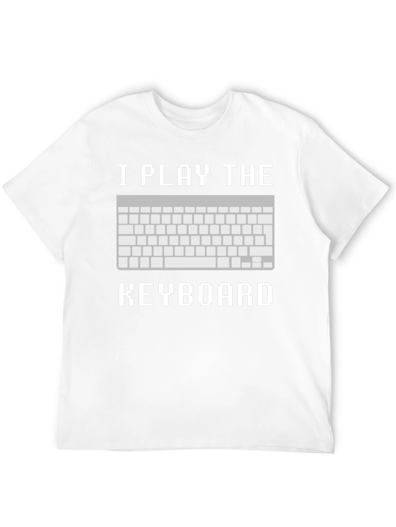 I Play the Keyboard T-Shirt - Pixelated Design