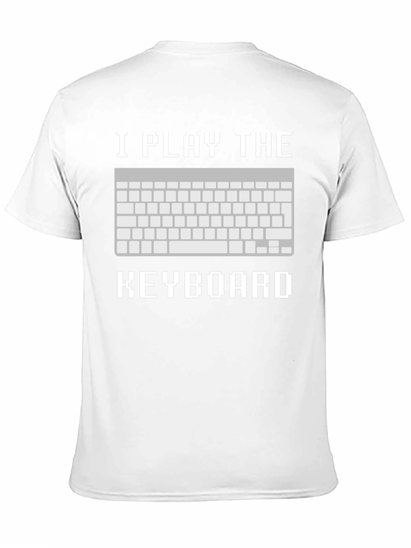 I Play the Keyboard T-Shirt - Pixelated Design
