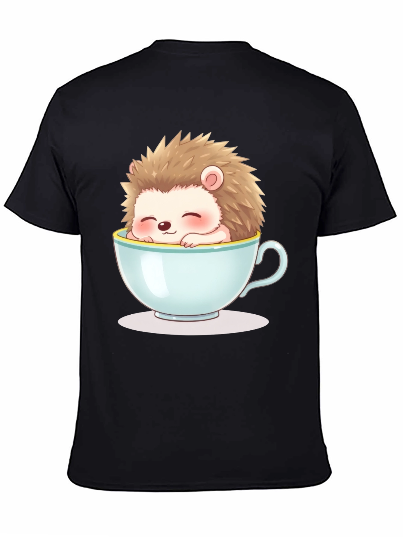 Cute Hedgehog in Teacup Graphic Tee - Unisex