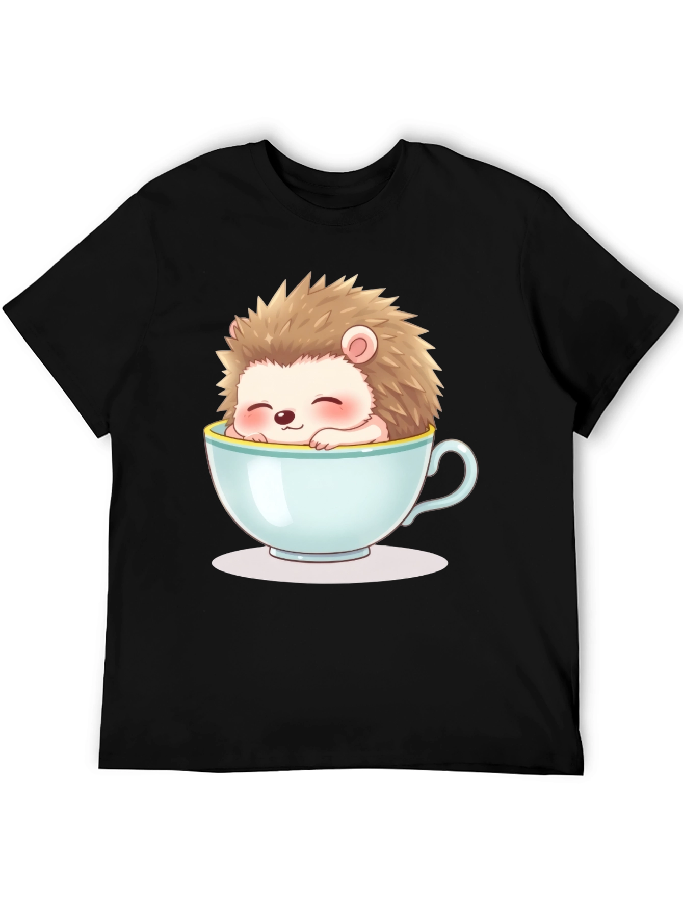 Cute Hedgehog in Teacup Graphic Tee - Unisex