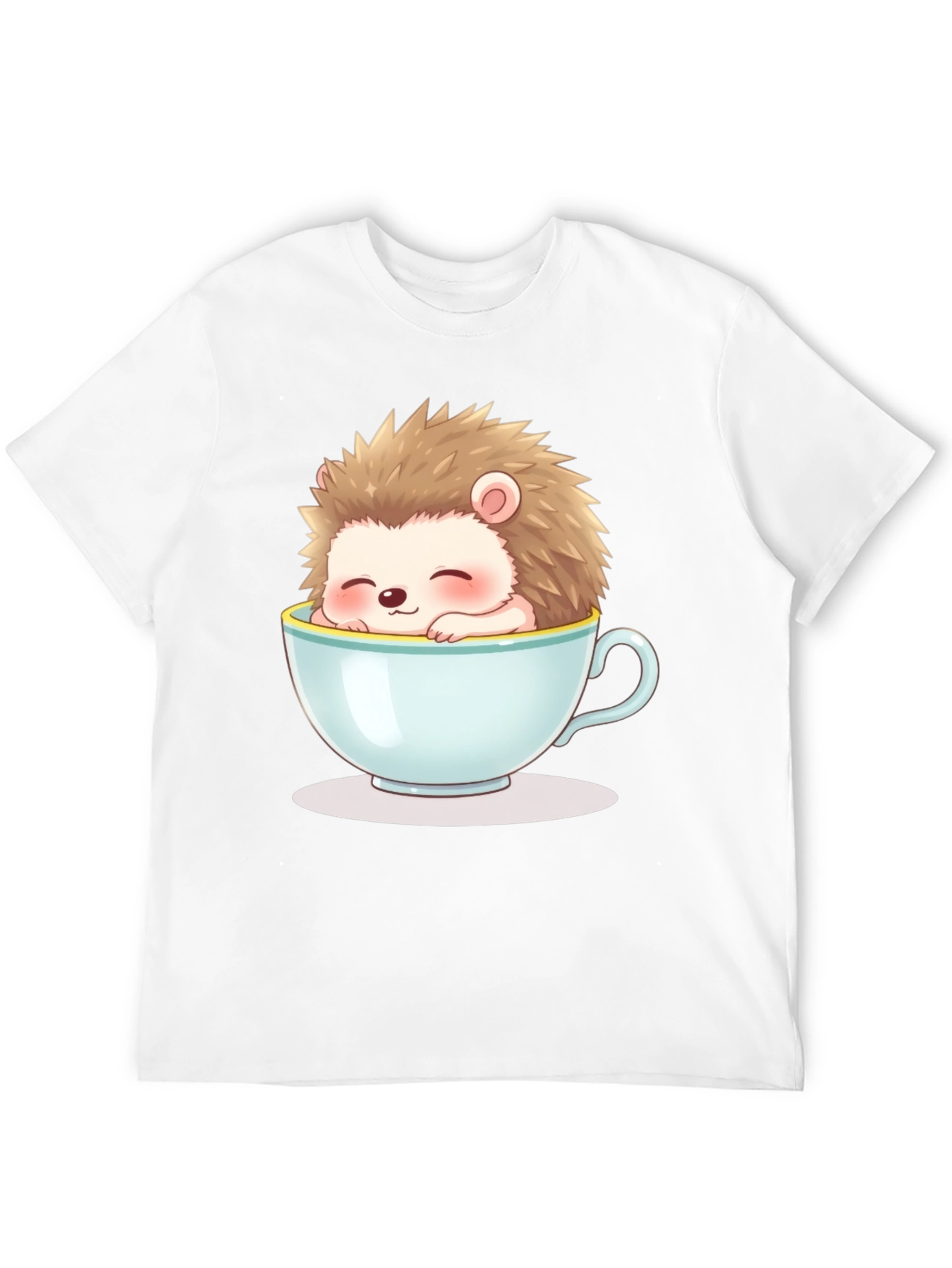Cute Hedgehog in Teacup Graphic Tee - Unisex