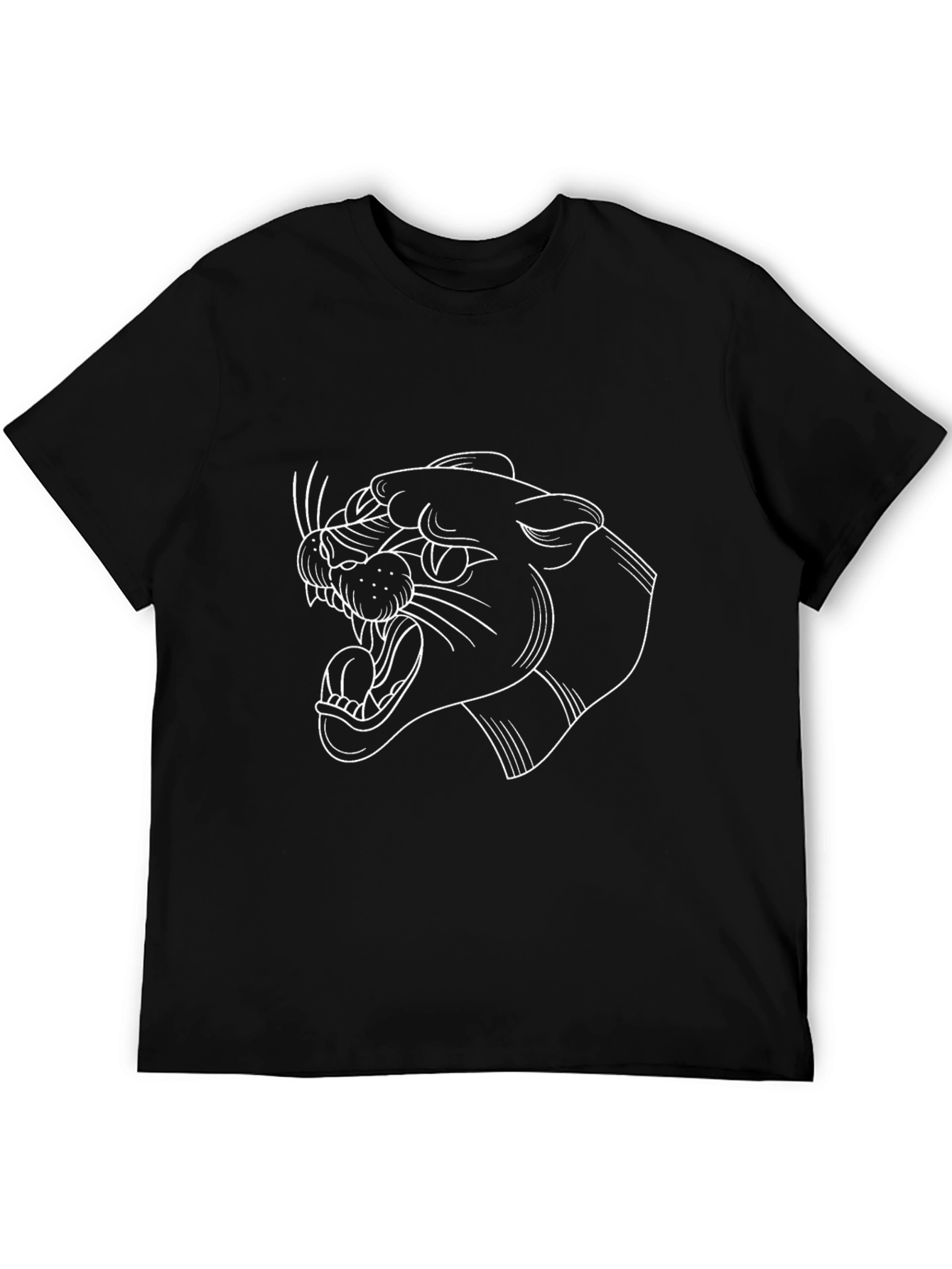 Mens Black Panther Graphic Tee - Stylish Casual Wear