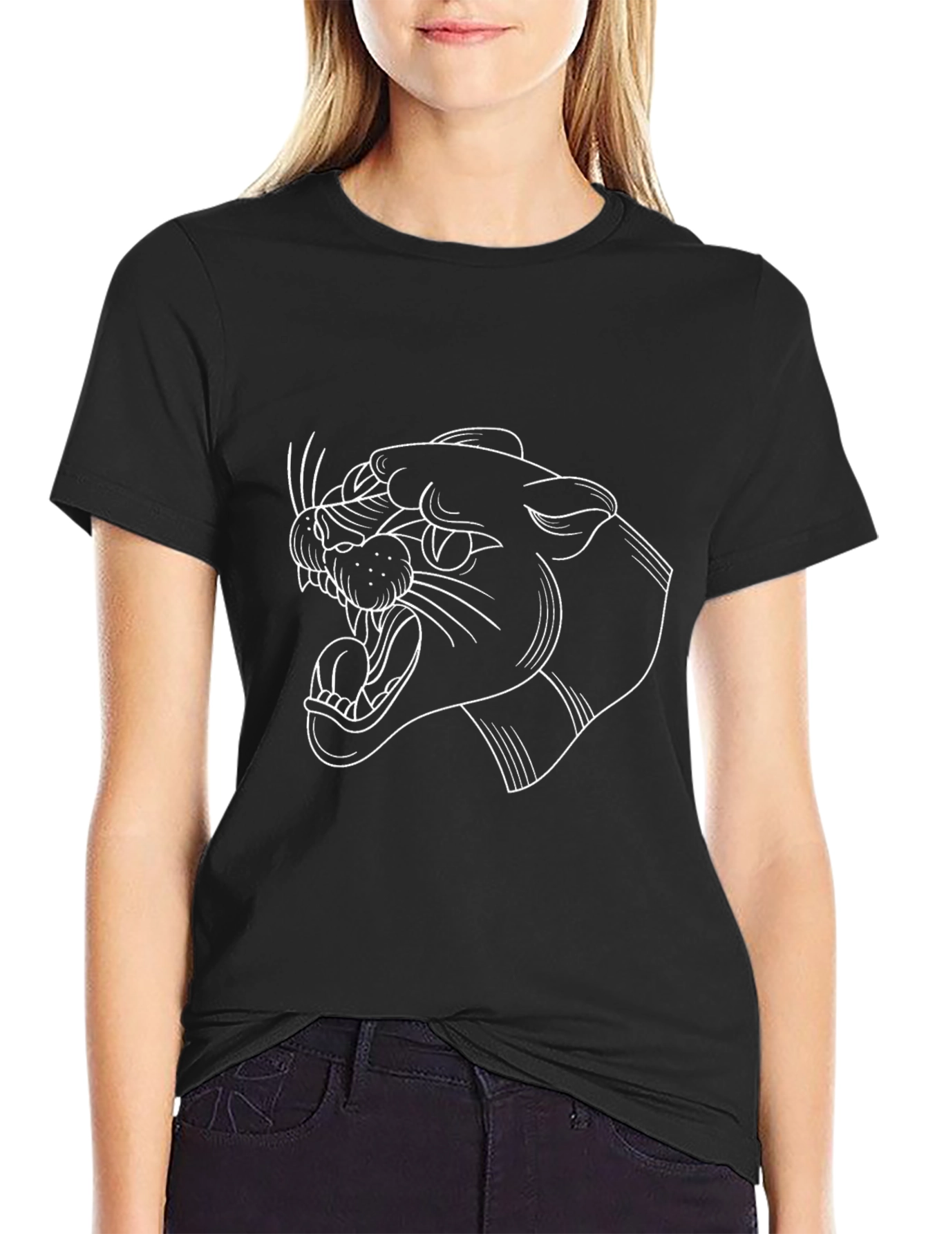 Mens Black Panther Graphic Tee - Stylish Casual Wear