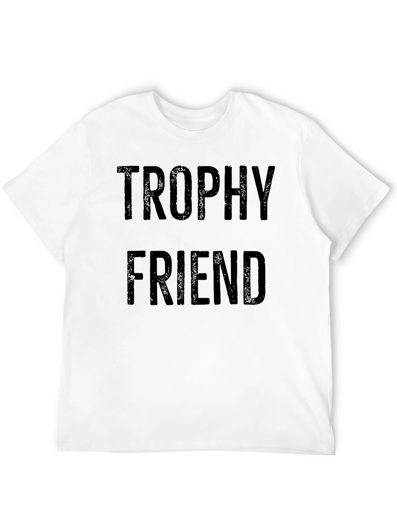 Trophy Friend Graphic Tee - Black Casual T-Shirt