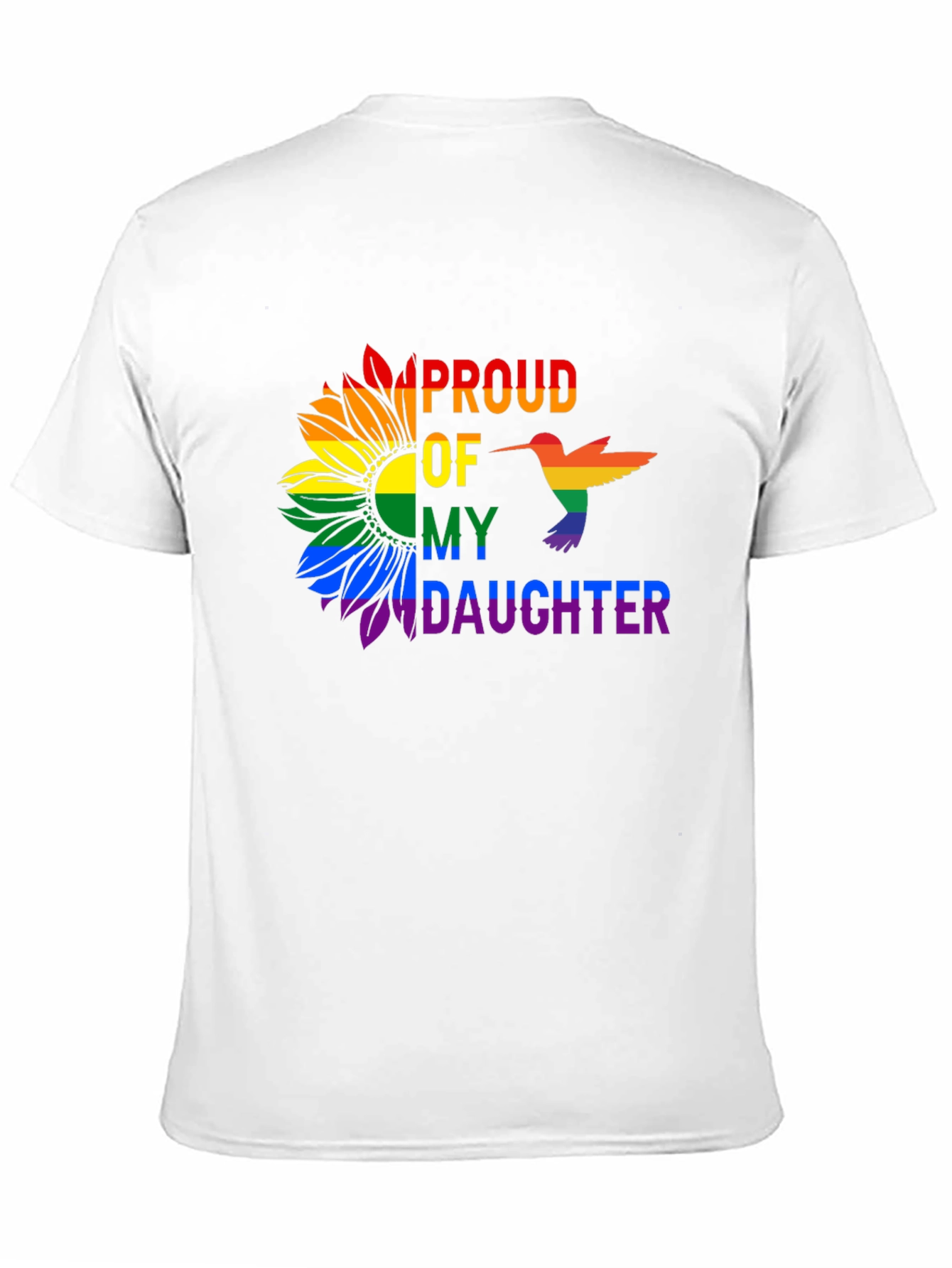 Proud Daughter Rainbow Sunflower T-Shirt