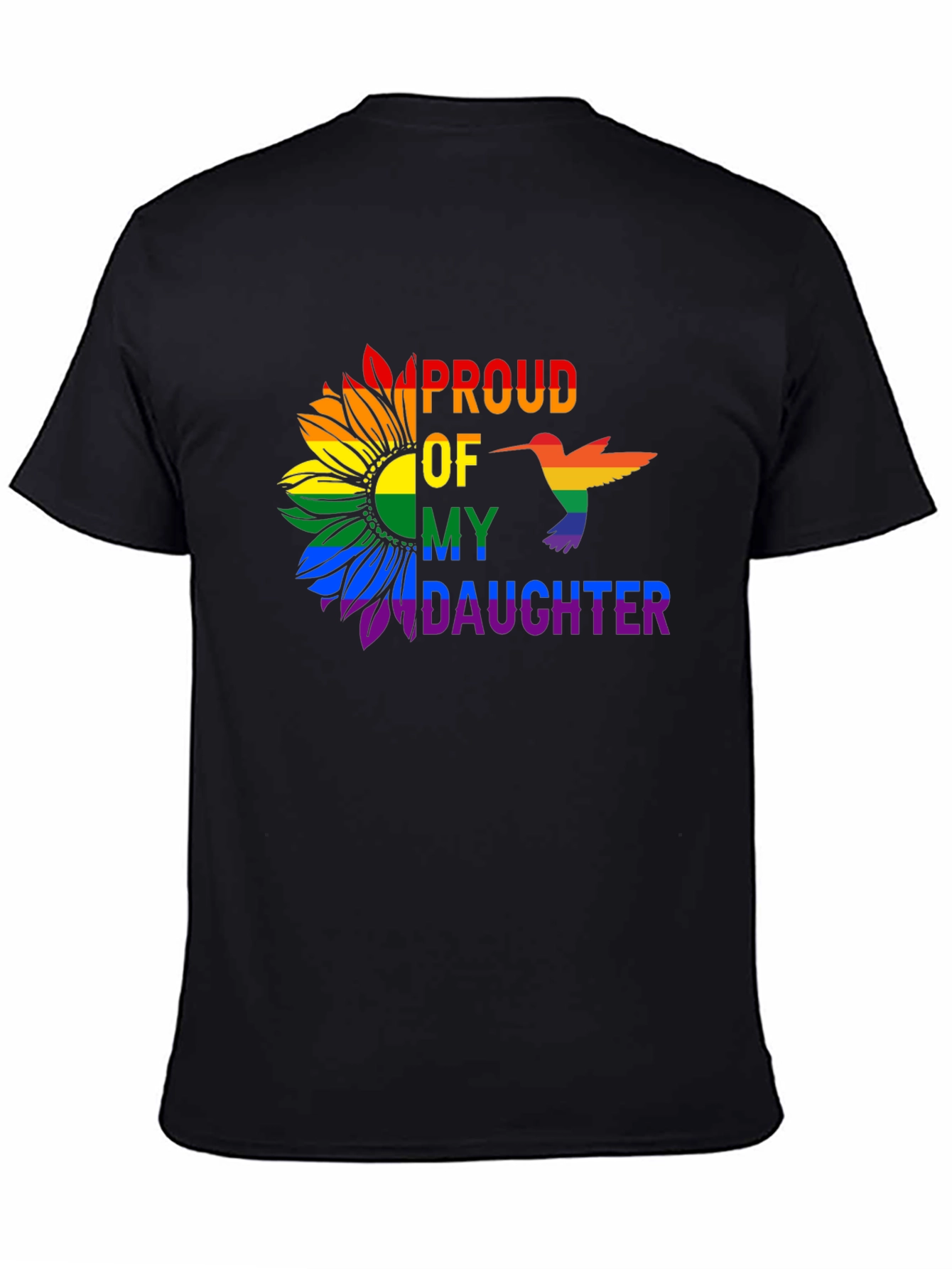 Proud Daughter Rainbow Sunflower T-Shirt