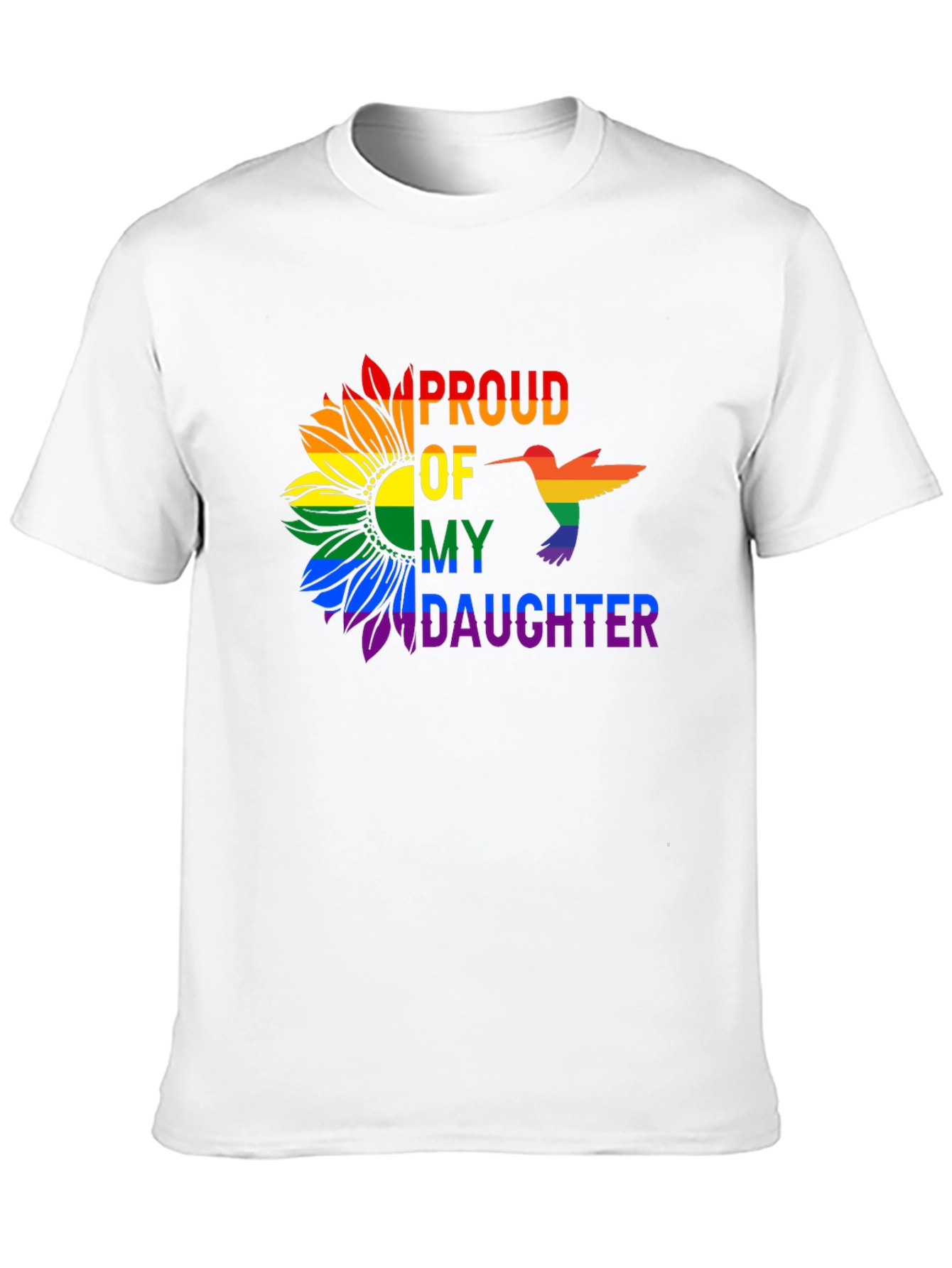 Proud Daughter Rainbow Sunflower T-Shirt