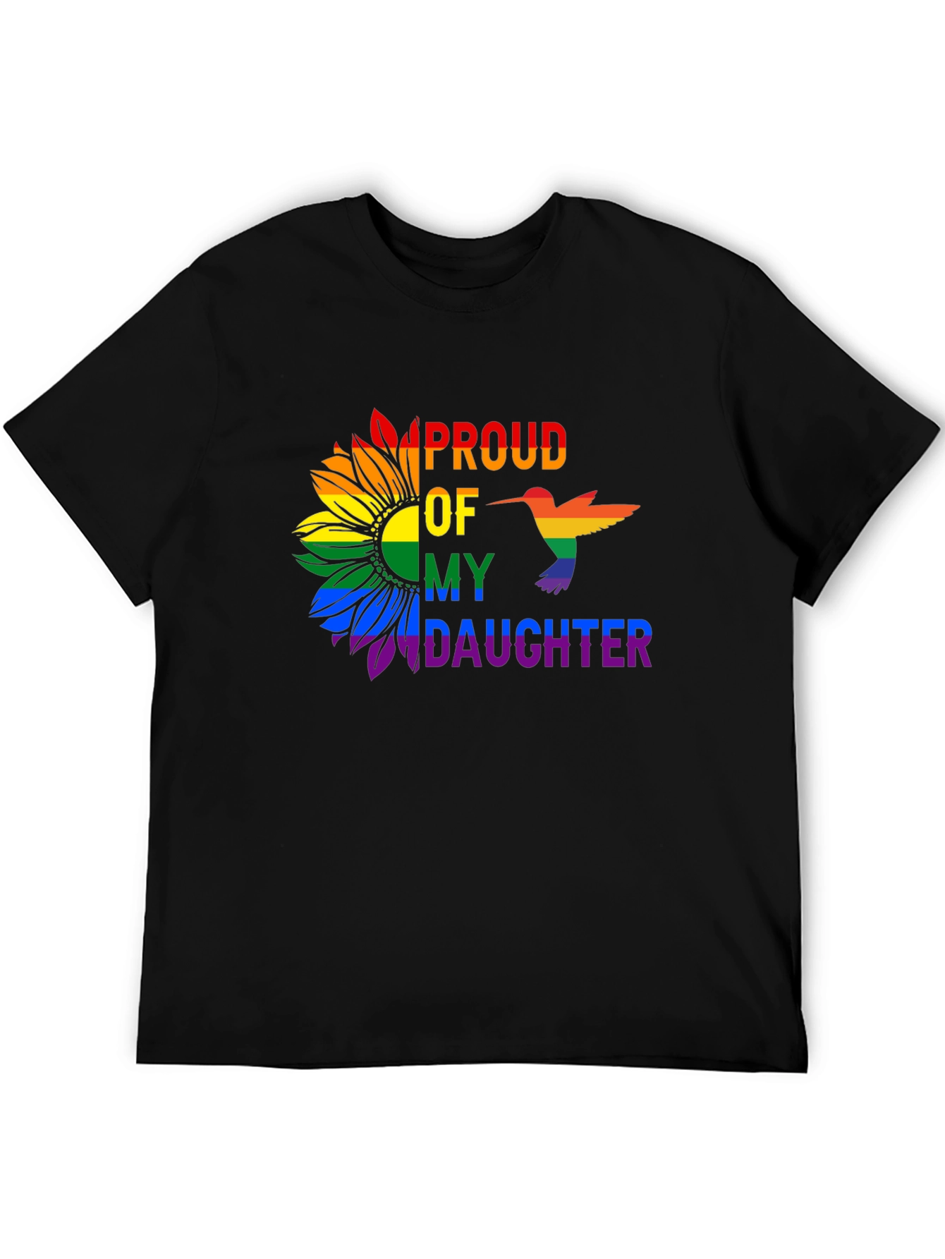 Proud Daughter Rainbow Sunflower T-Shirt