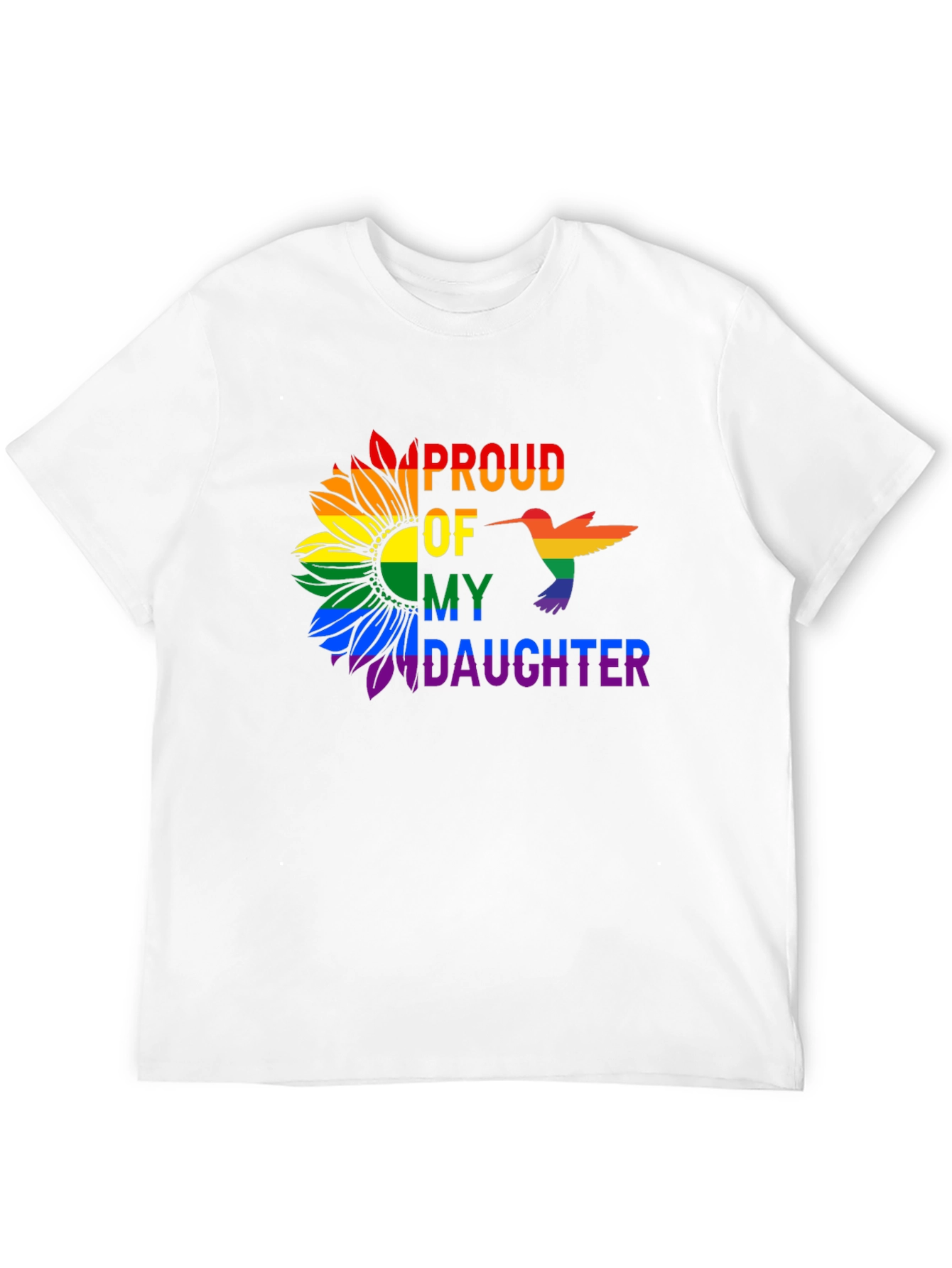 Proud Daughter Rainbow Sunflower T-Shirt