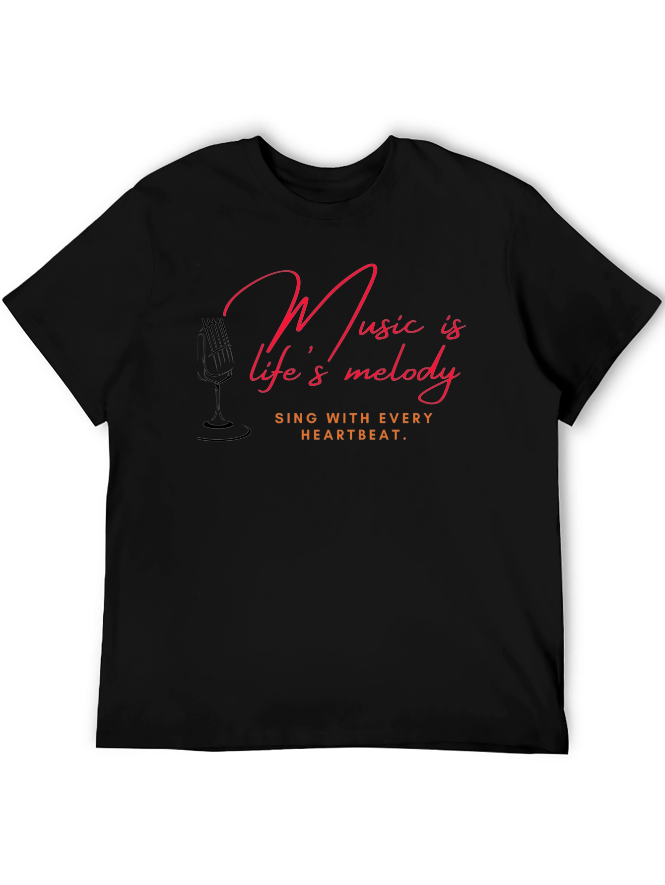 Music is Lifes Melody Graphic Tee