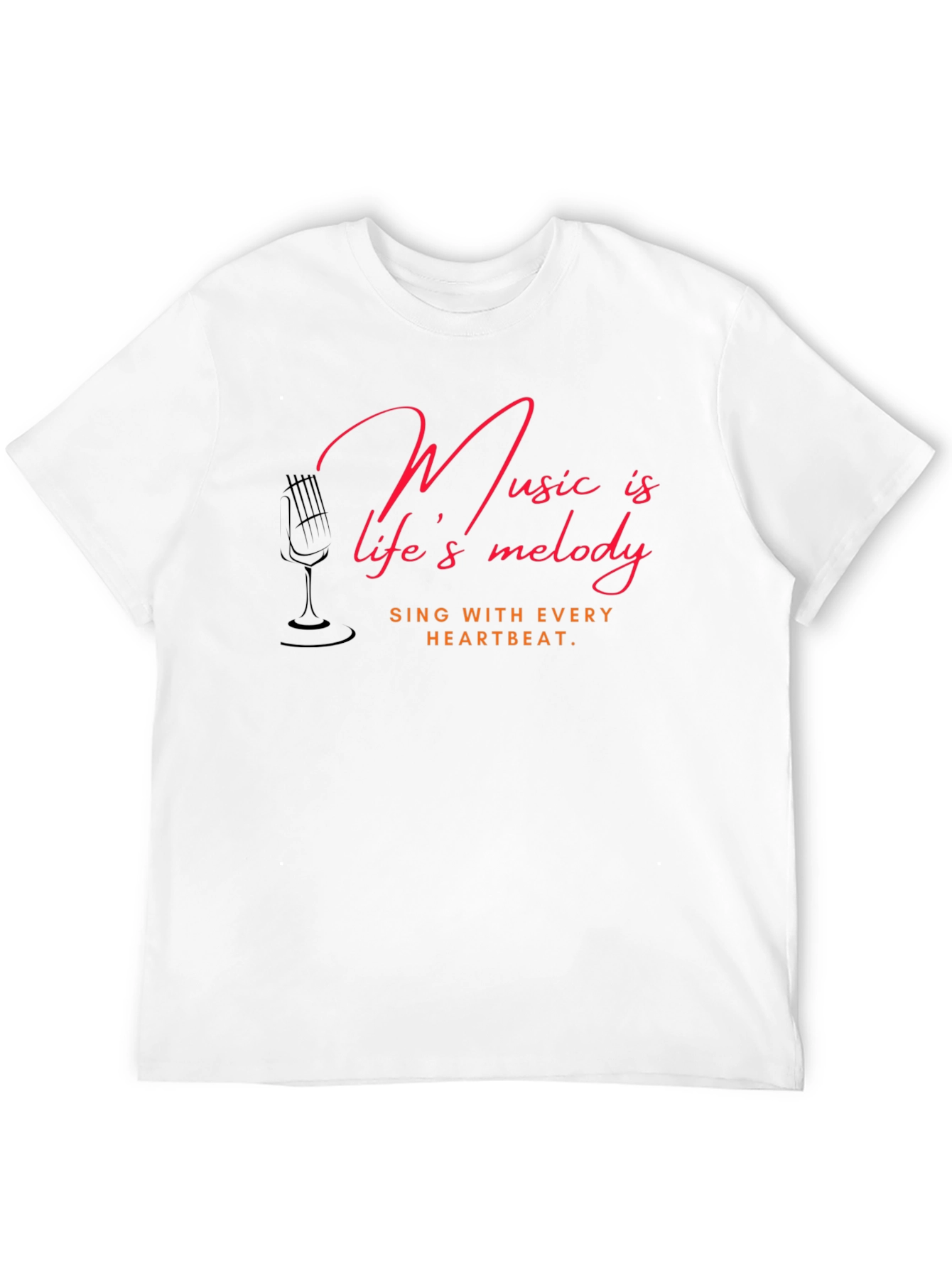 Music is Lifes Melody Graphic Tee