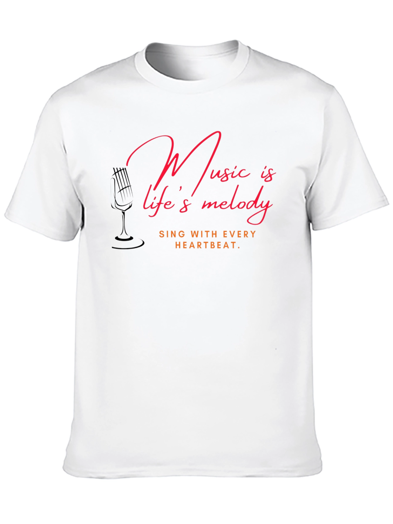 Music is Lifes Melody Graphic Tee