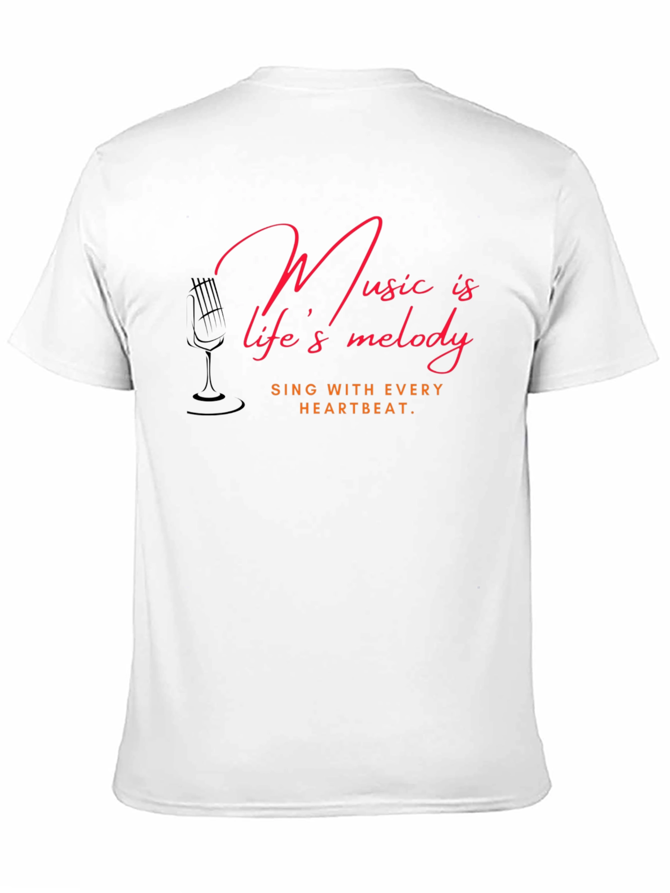 Music is Lifes Melody Graphic Tee