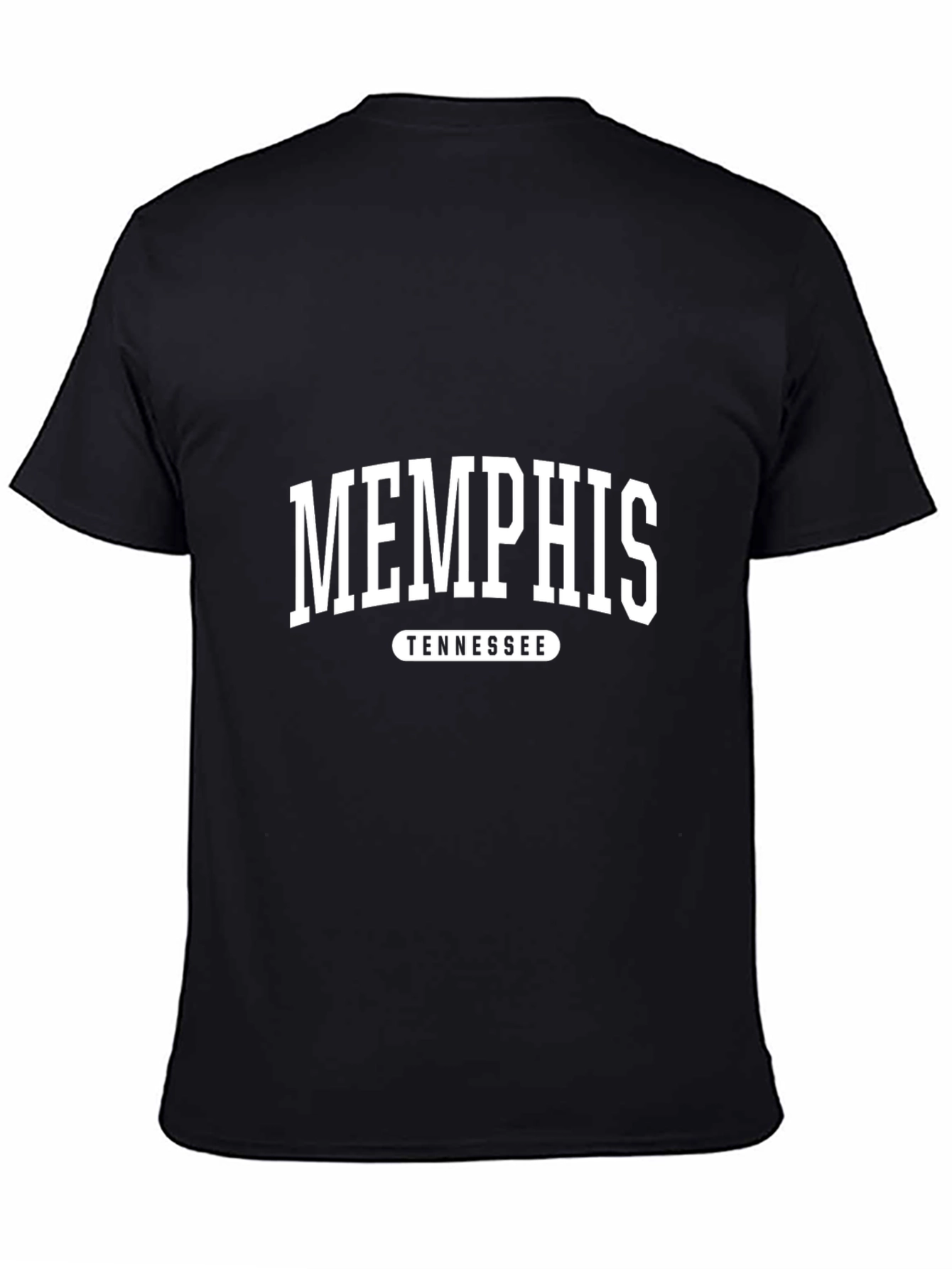 Memphis Tennessee Graphic Tee - Black Cotton T-Shirt