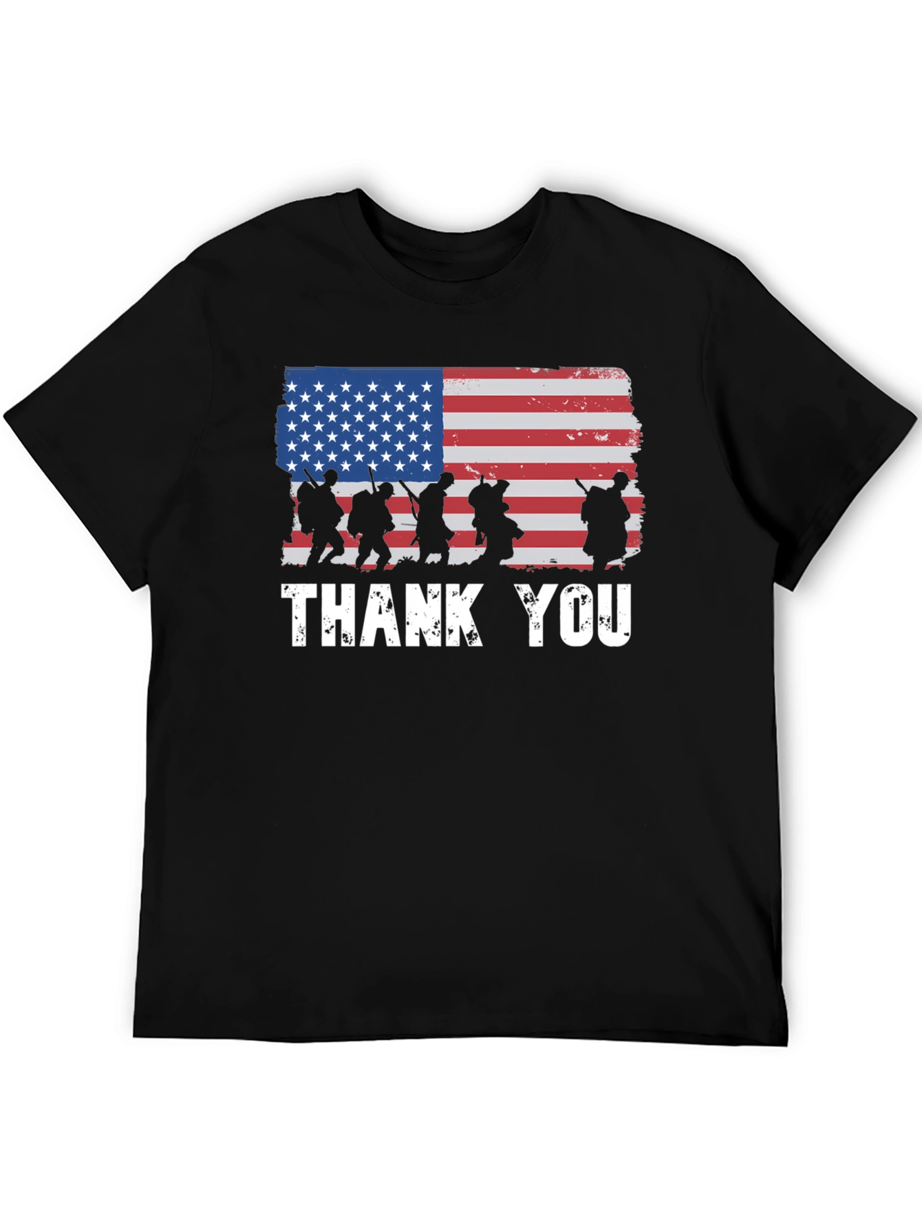 American Flag Thank You Military T-Shirt