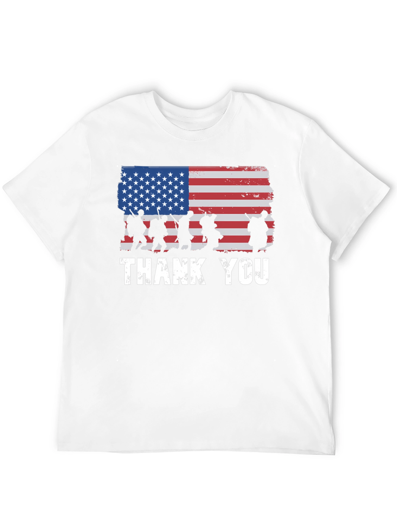 American Flag Thank You Military T-Shirt