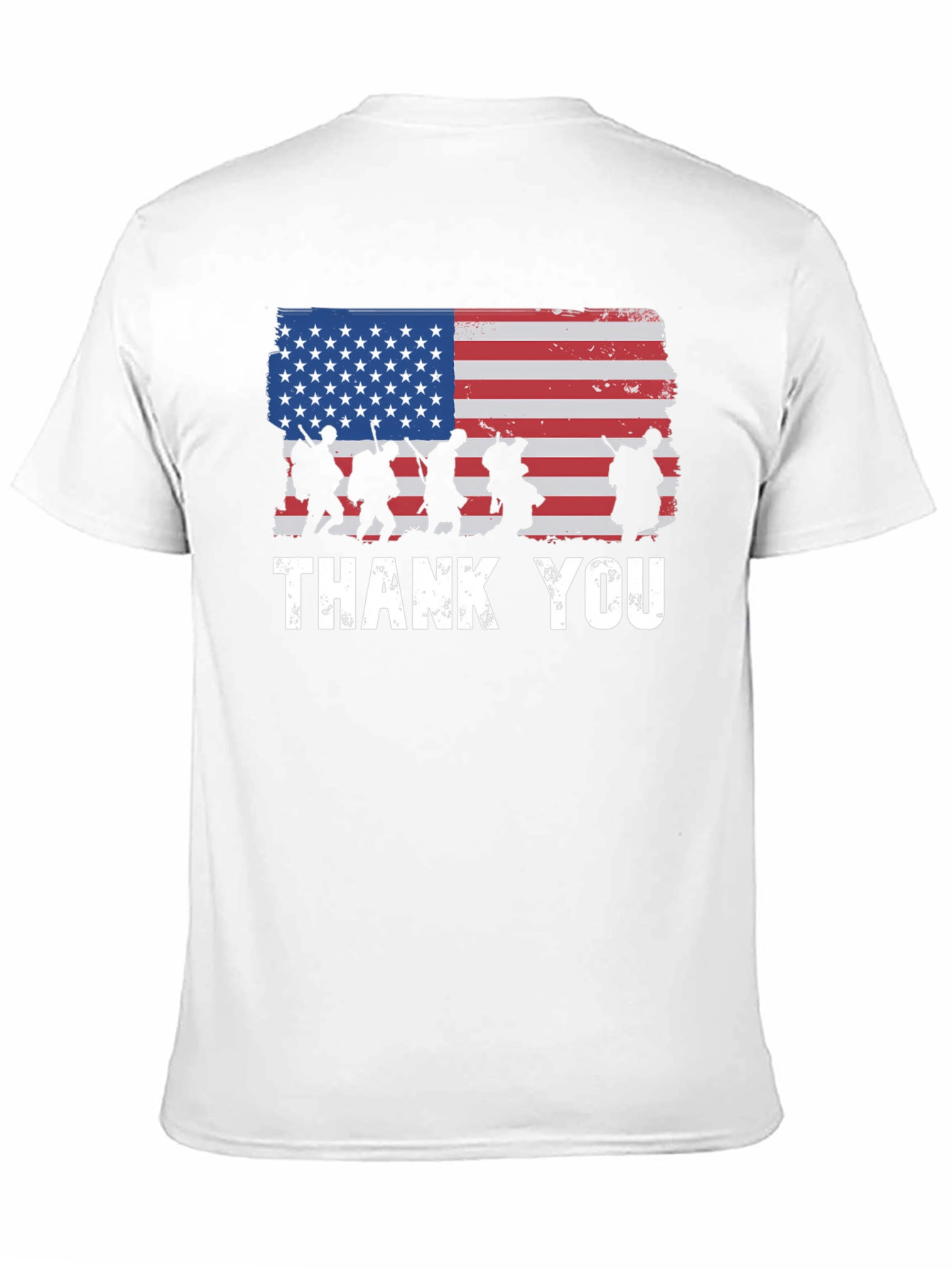 American Flag Thank You Military T-Shirt