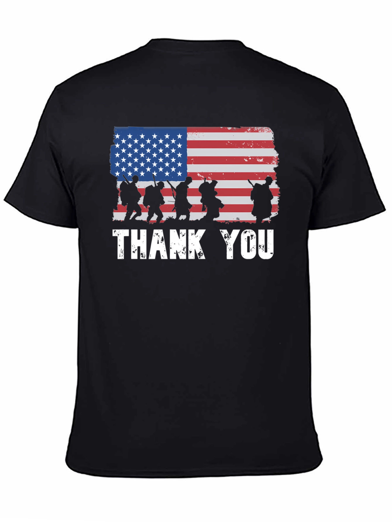 American Flag Thank You Military T-Shirt